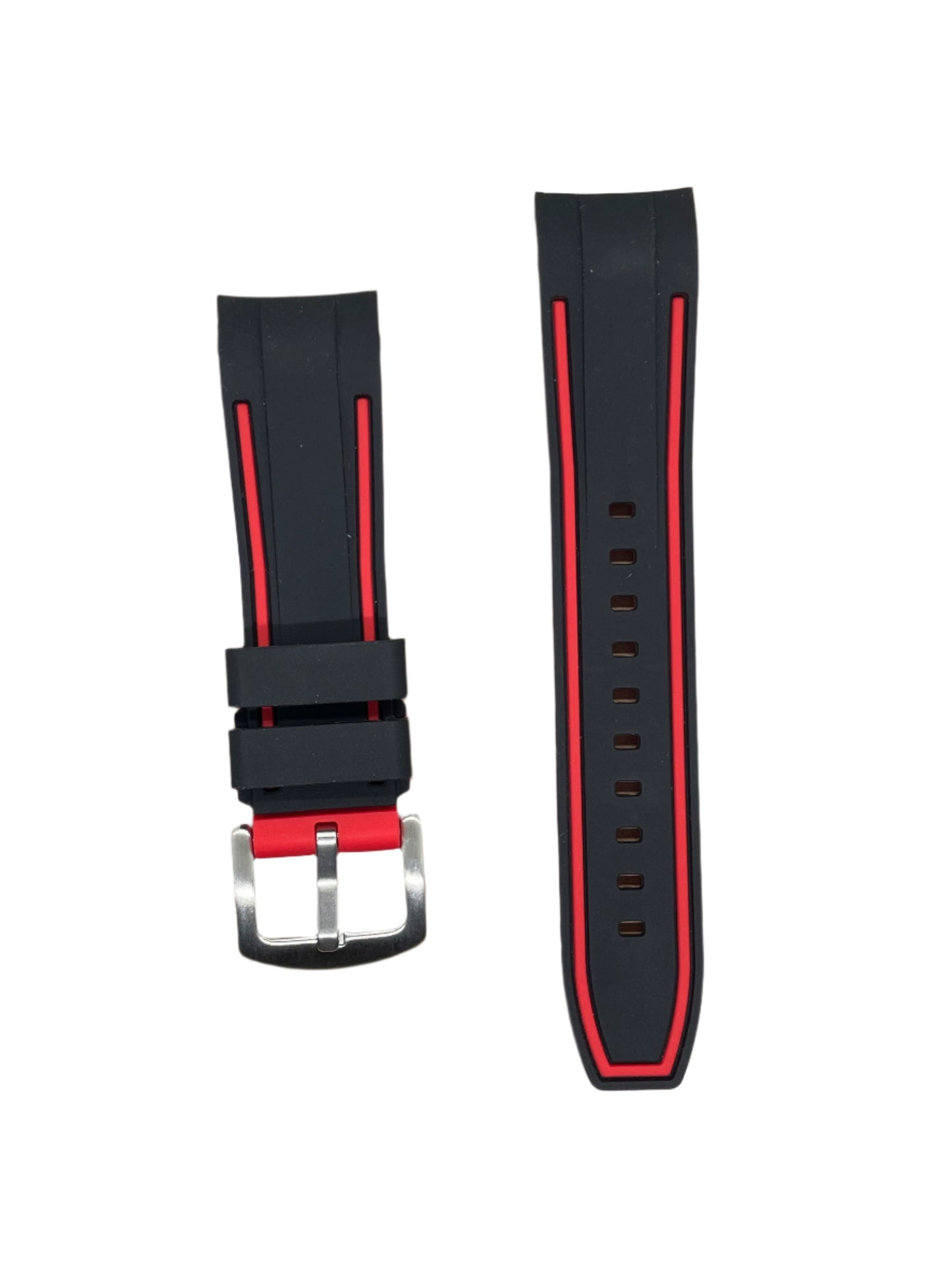22mm Curved End Premium Silicone Strap - Suparv