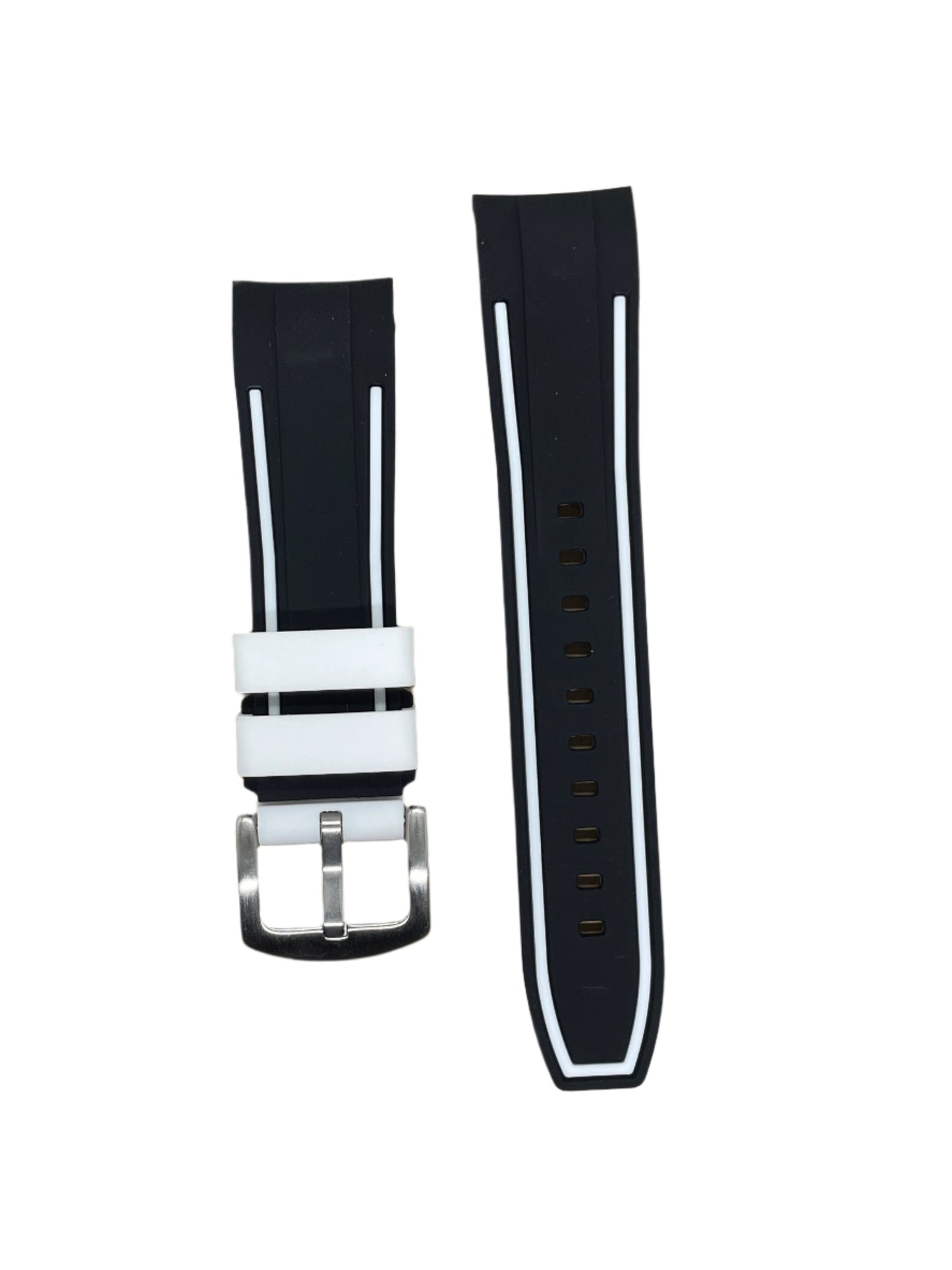 22mm Curved End Premium Silicone Strap - Suparv
