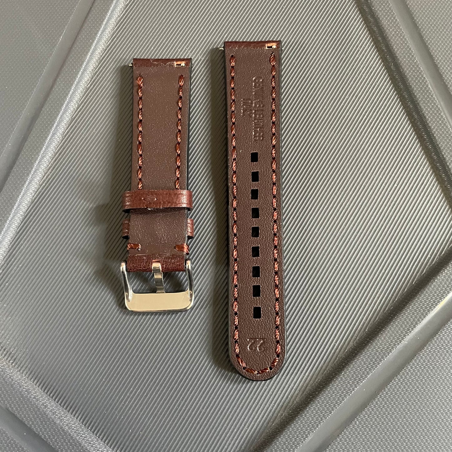 22mm Italian Premium Leather Watch Strap with Quick Release – Classic & Elegant Design