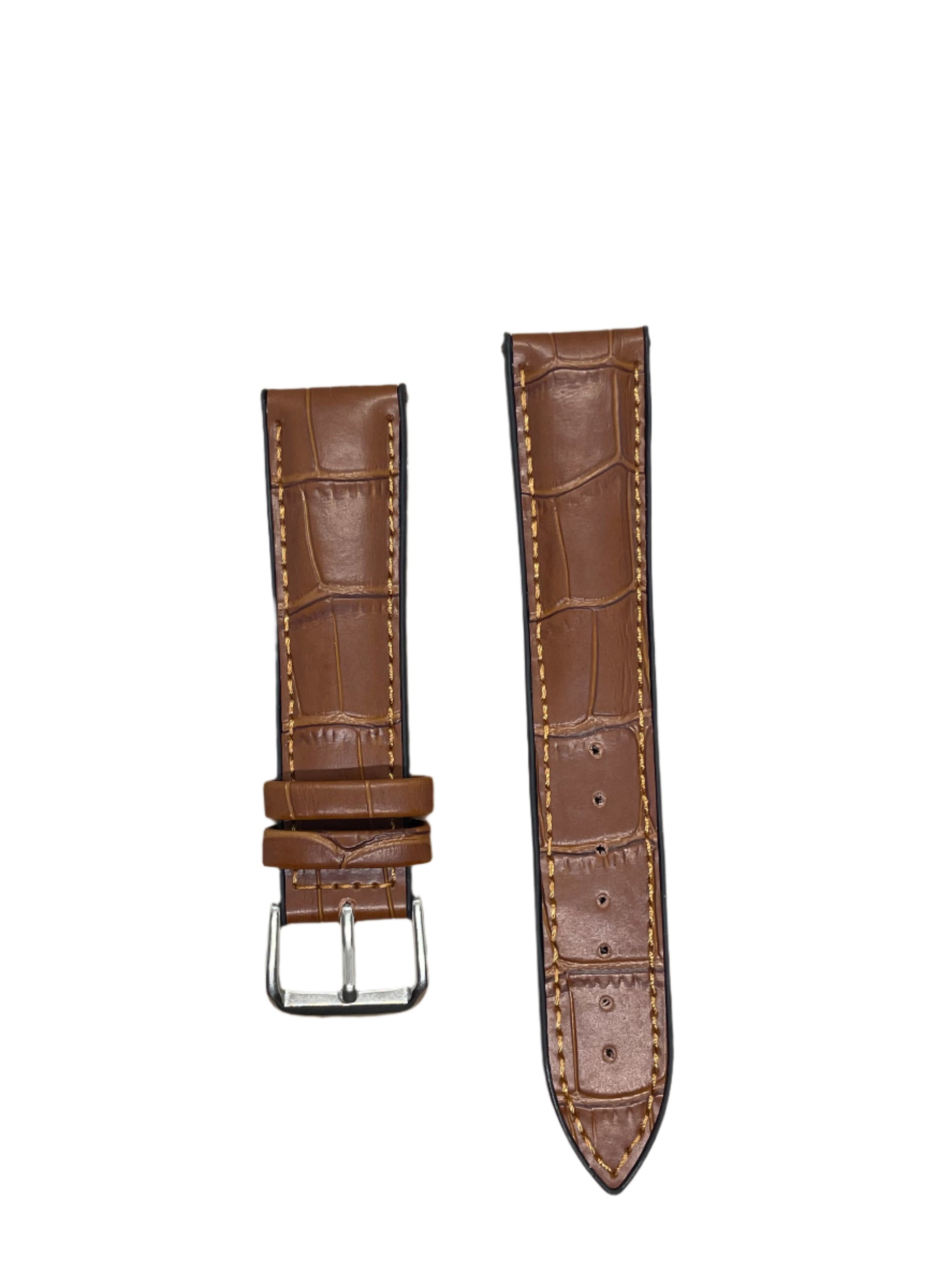 Hybrid Leather & Rubber Watch Strap – 20mm / 22mm / 24mm | Suparv Straps - Suparv