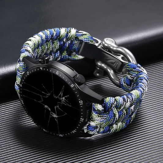 Paracord Watch Strap – Rugged Style with Adjustable Fit (20mm / 22mm / 24mm Compatible)
