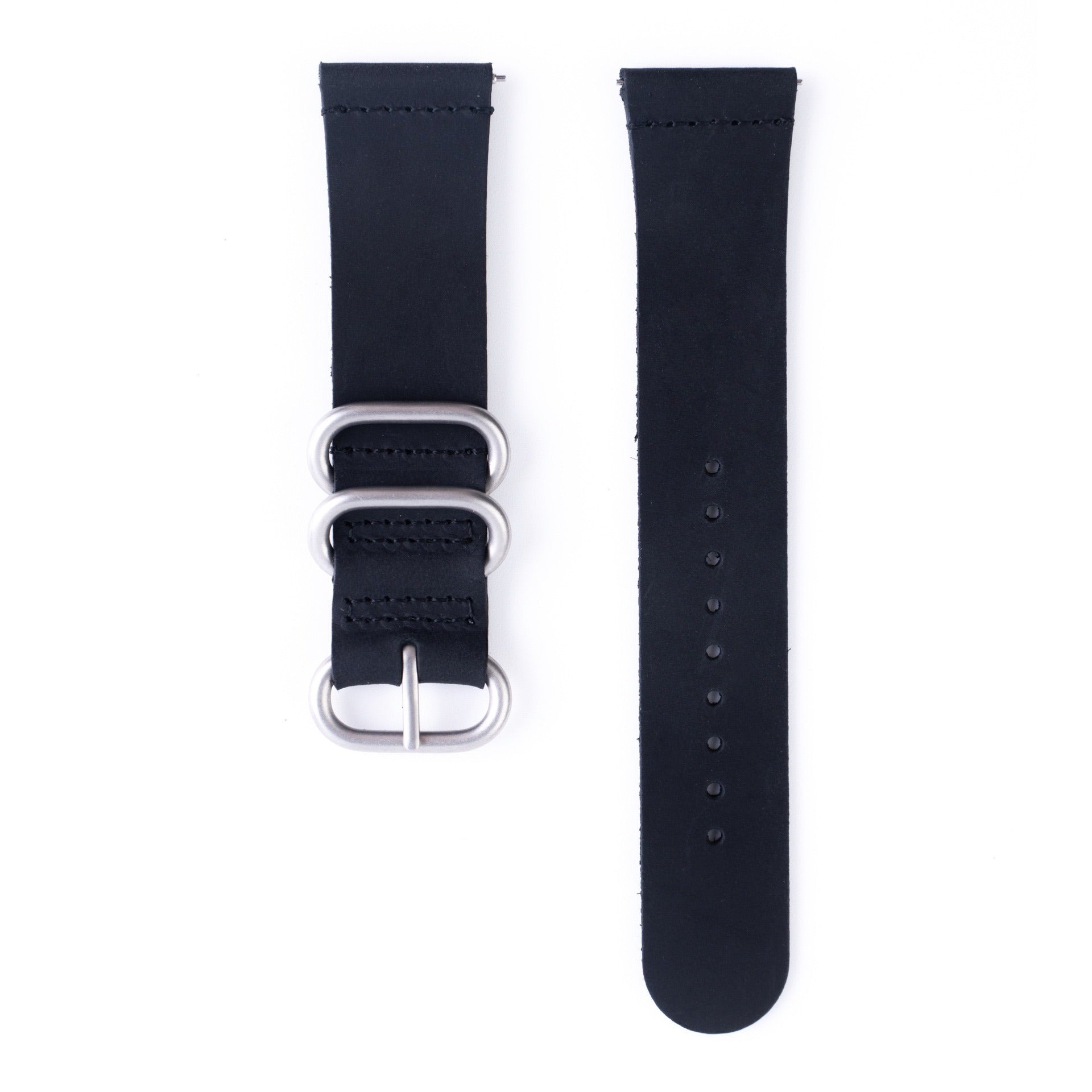 20mm Premium Zulu 2-Piece Leather Watch Strap