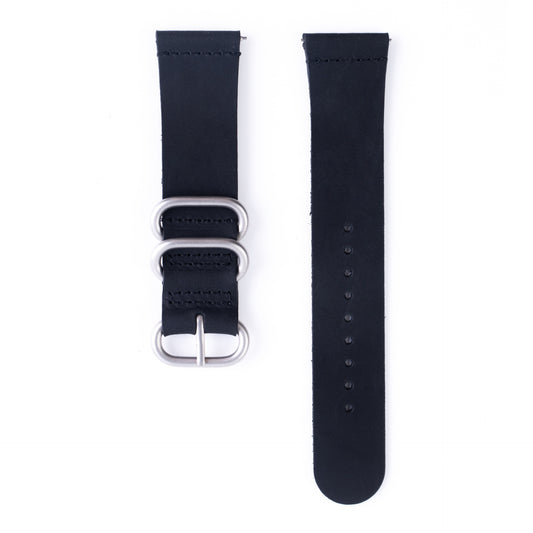 20mm Premium Zulu 2-Piece Leather Watch Strap