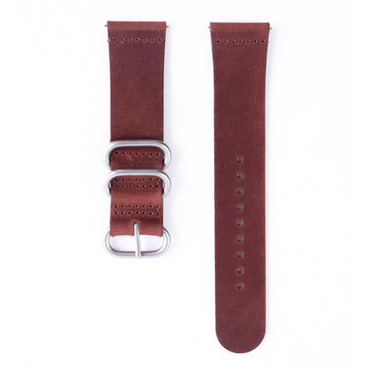20mm Premium Zulu 2-Piece Leather Watch Strap