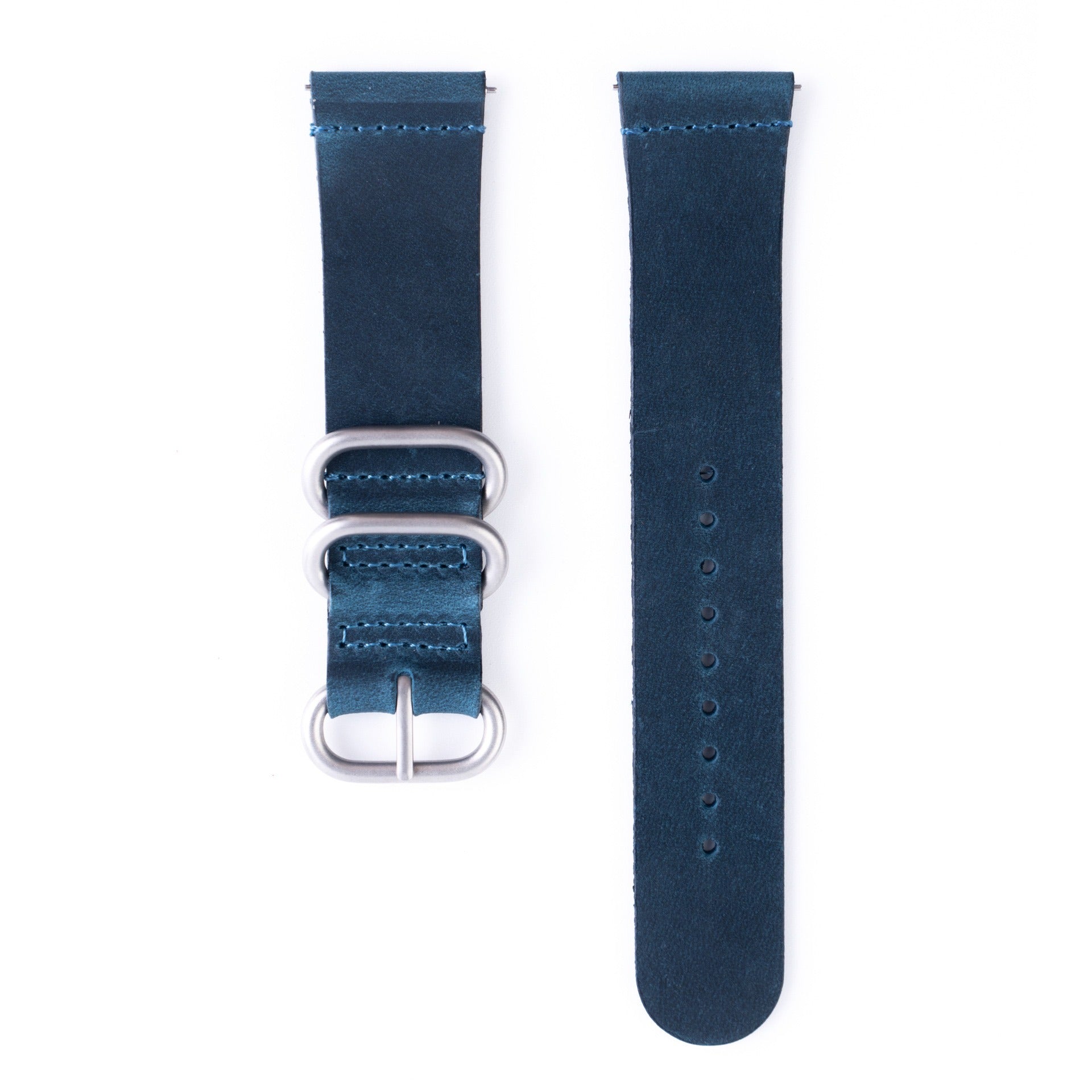 20mm Premium Zulu 2-Piece Leather Watch Strap