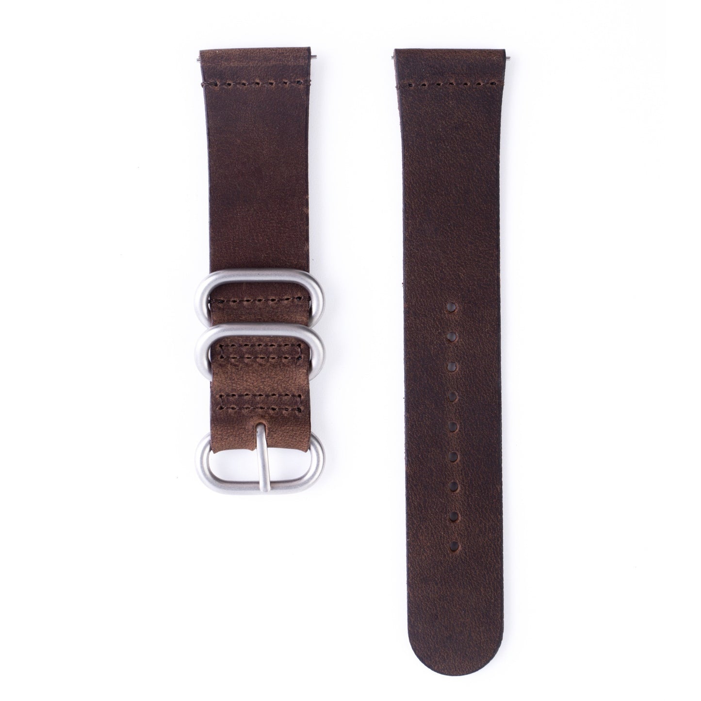 20mm Premium Zulu 2-Piece Leather Watch Strap