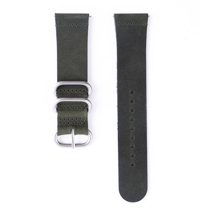 20mm Premium Zulu 2-Piece Leather Watch Strap