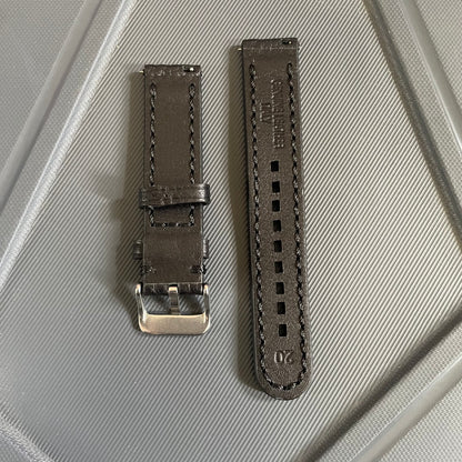 20 mm Italian Premium Leather Watch Strap with Quick Release – Classic & Elegant Design
