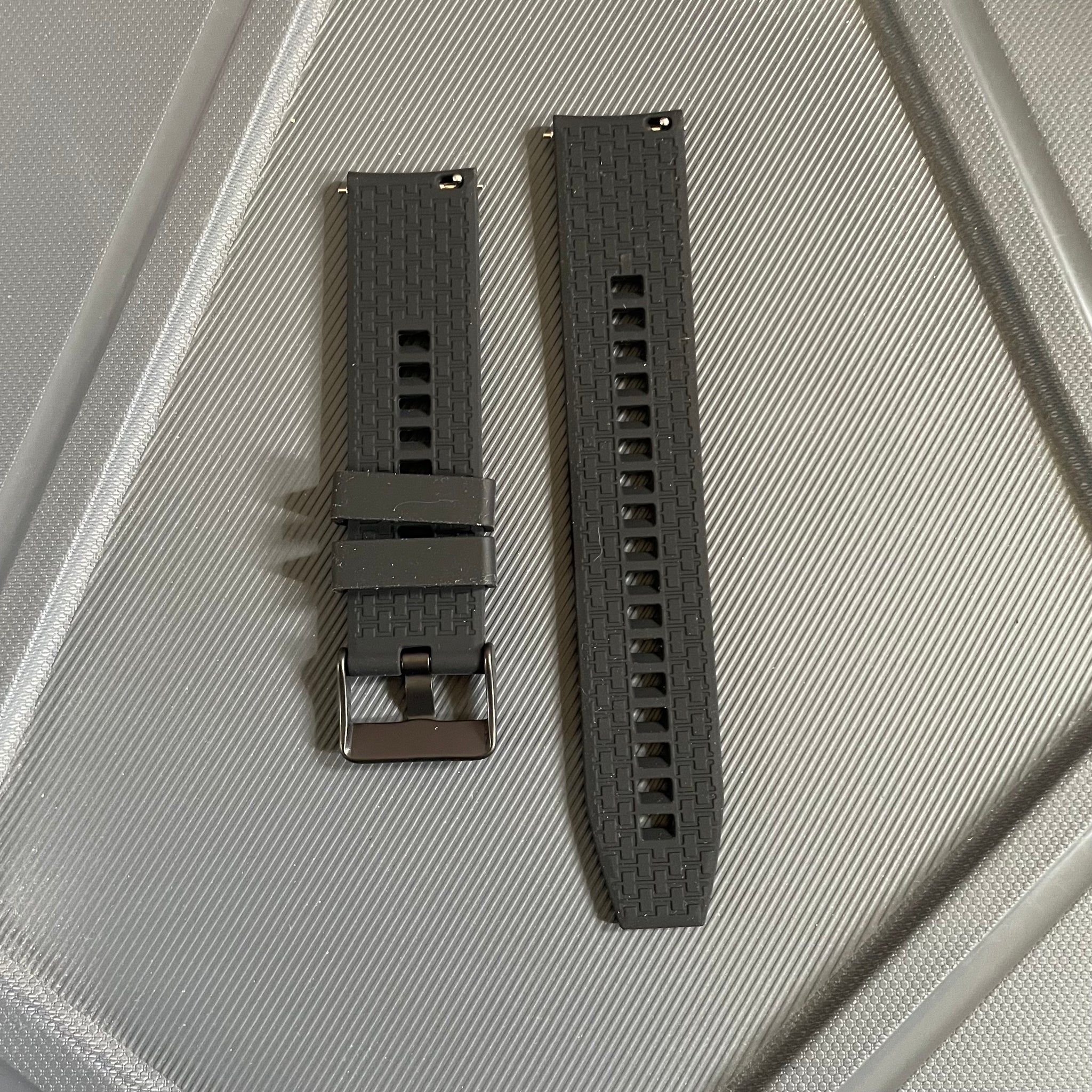 20mm Solid Color Silicone Strap with Quick Release Pins