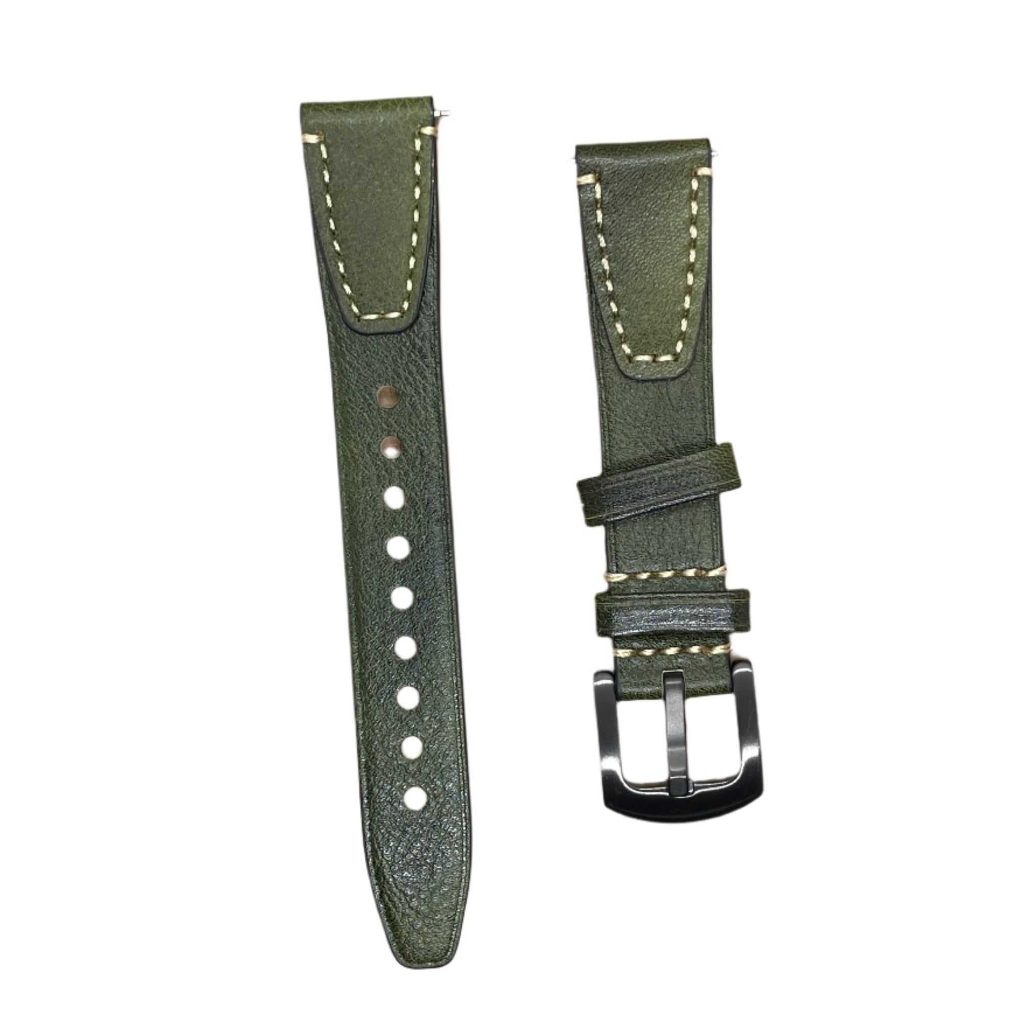 Vintage Premium Leather Watch Strap – Quick Release - Suparv