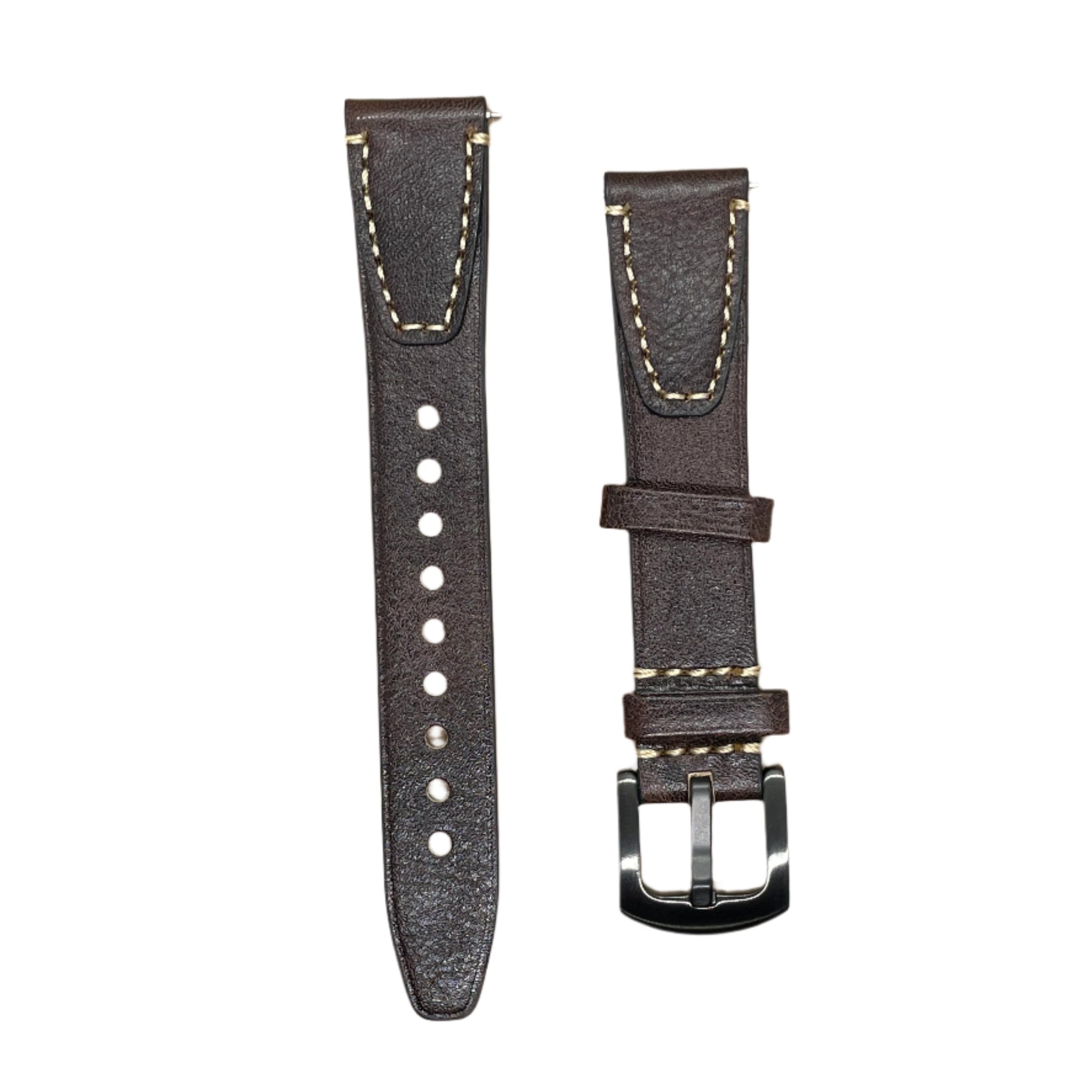 Vintage Premium Leather Watch Strap – Quick Release - Suparv
