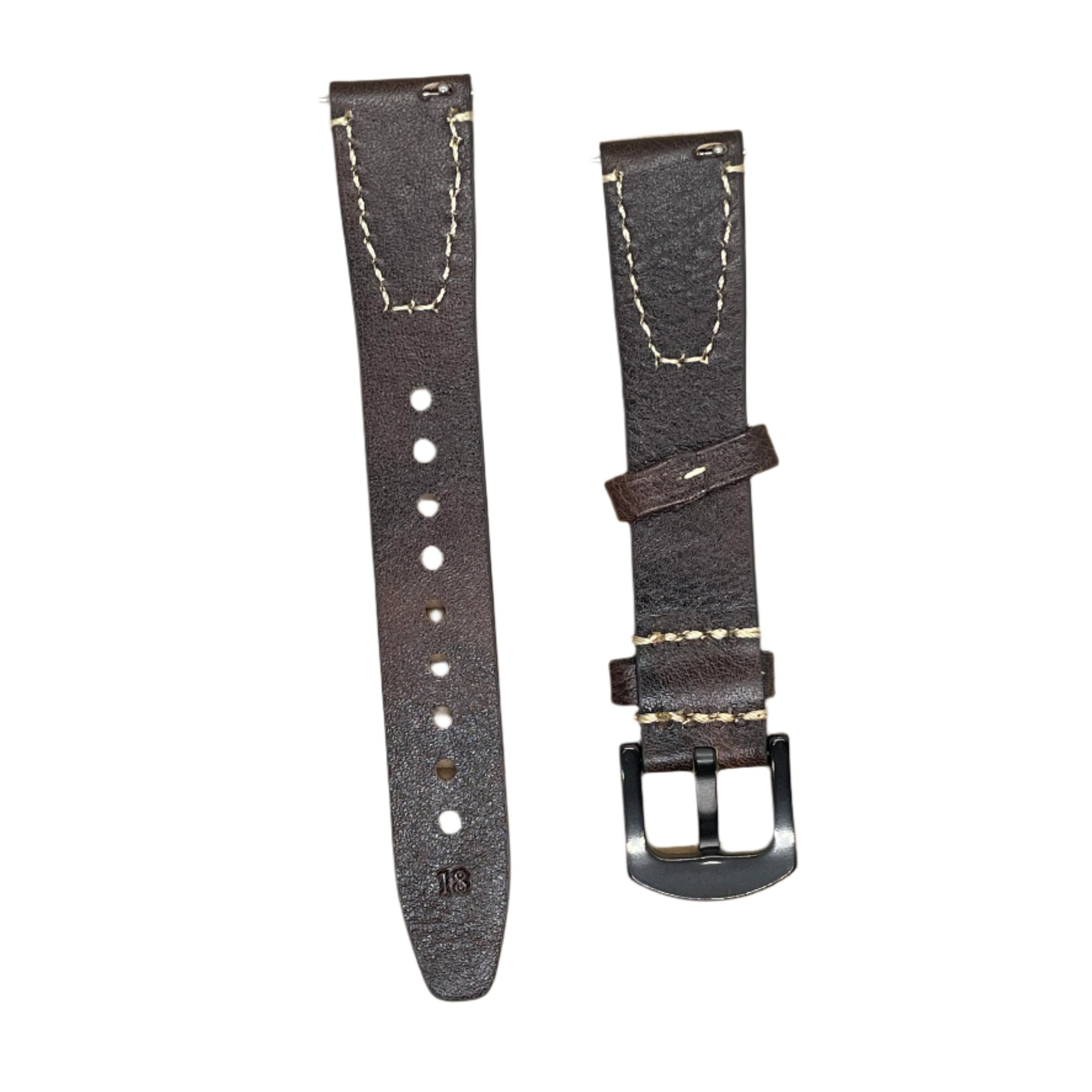 Vintage Premium Leather Watch Strap – Quick Release - Suparv