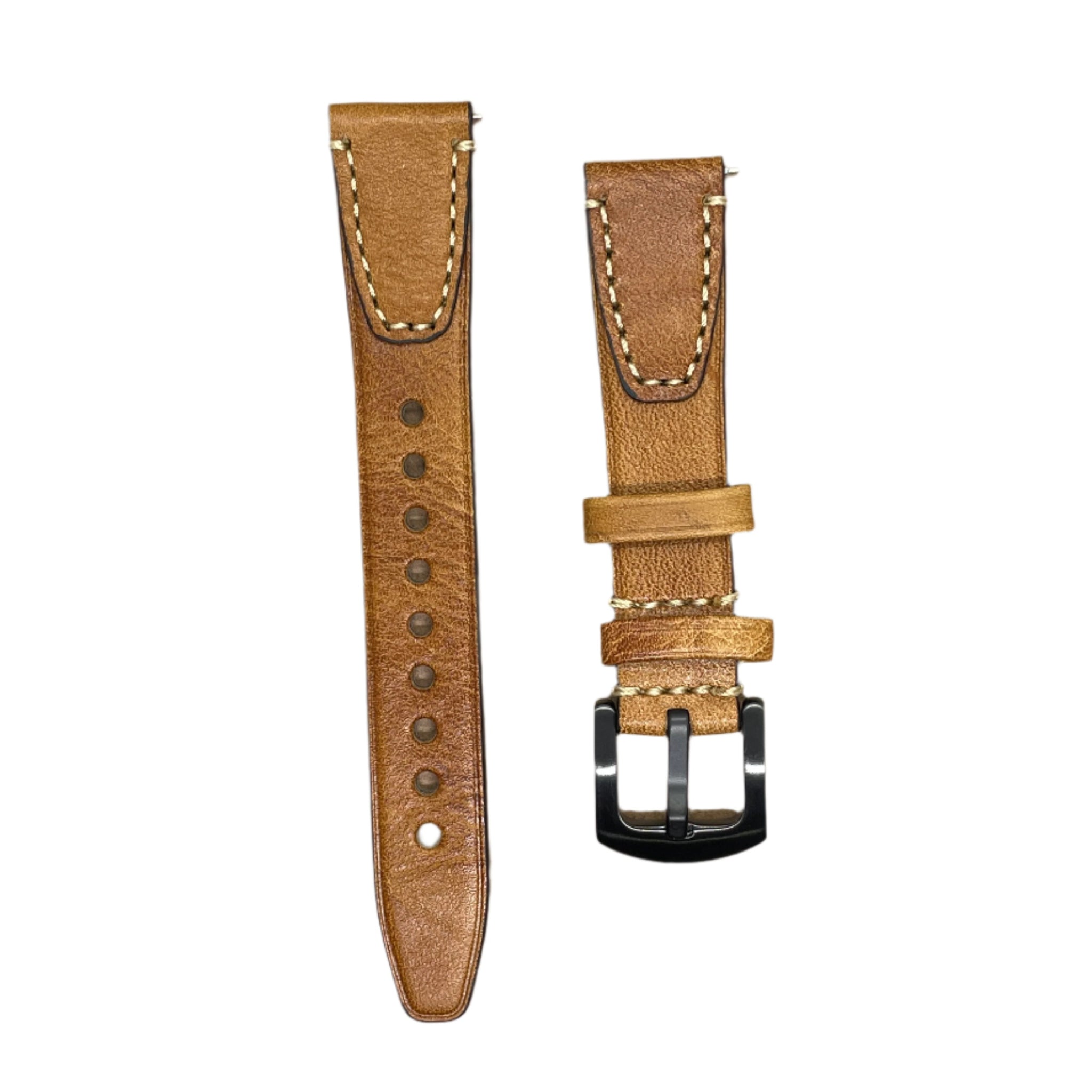 Vintage Premium Leather Watch Strap – Quick Release - Suparv
