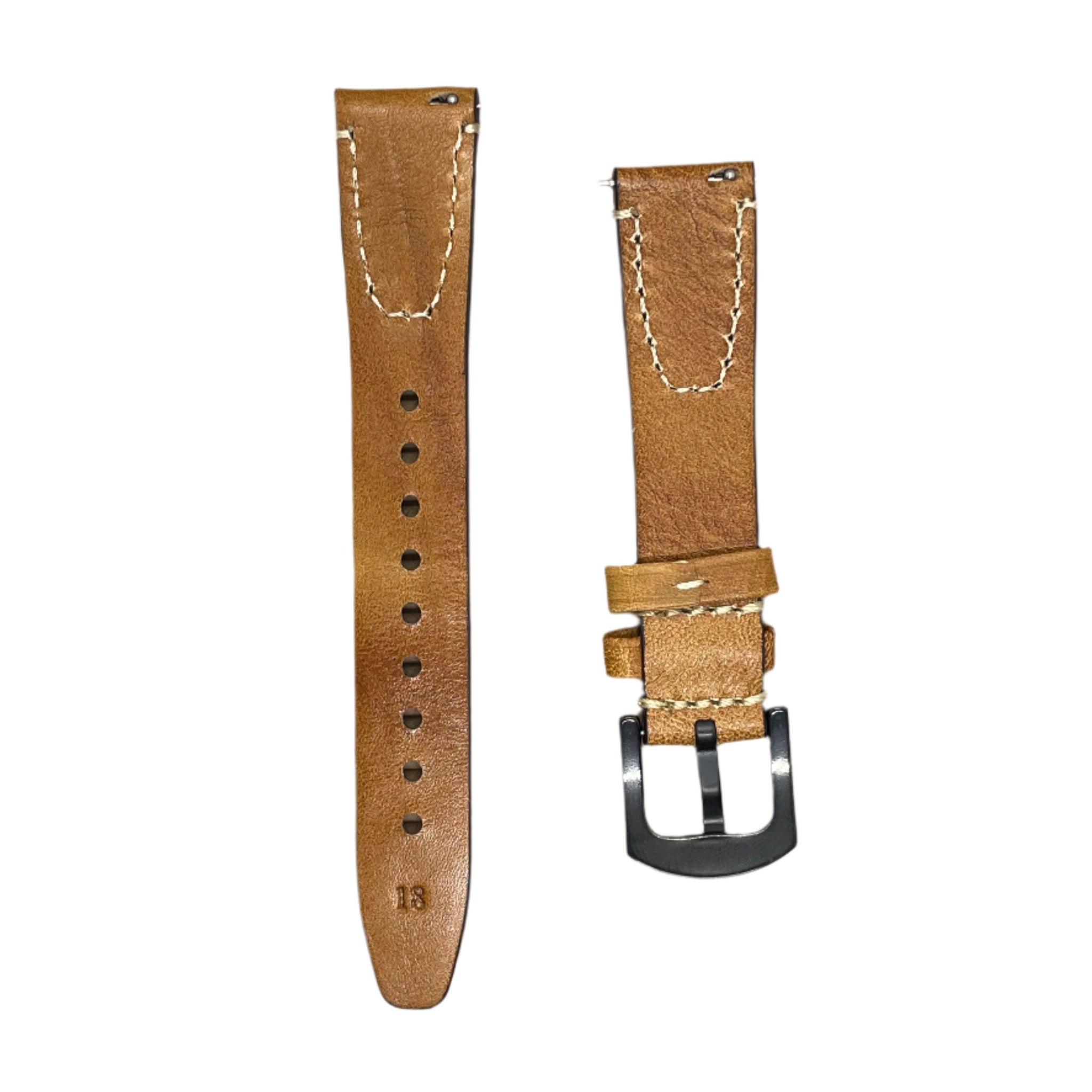 Vintage Premium Leather Watch Strap – Quick Release - Suparv