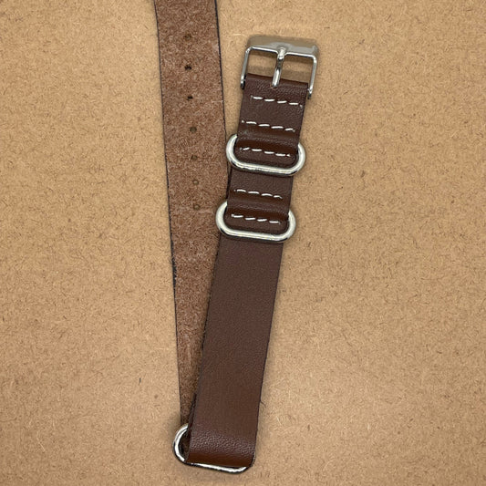 18mm Leather NATO Watch Strap – Classic Style, Premium Comfort - Suparv