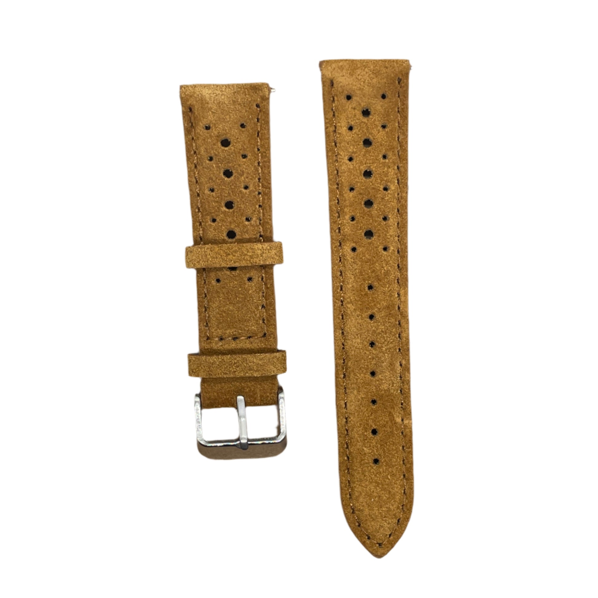 Racer Style Suede Watch Strap – Quick Release | 18mm / 20mm - Suparv