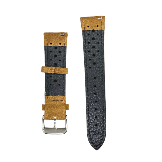 Racer Style Suede Watch Strap – Quick Release | 18mm / 20mm - Suparv