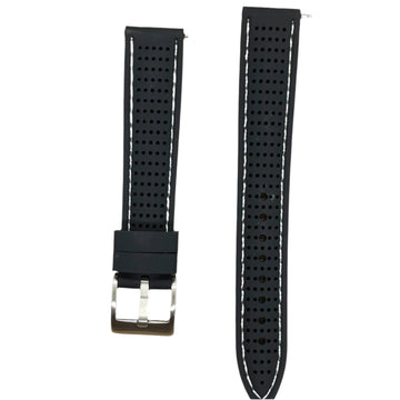Black with White Stitch