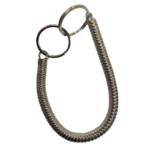 Stainless Steel Spring Chain Keychain – Dual O-Ring Holder - Suparv