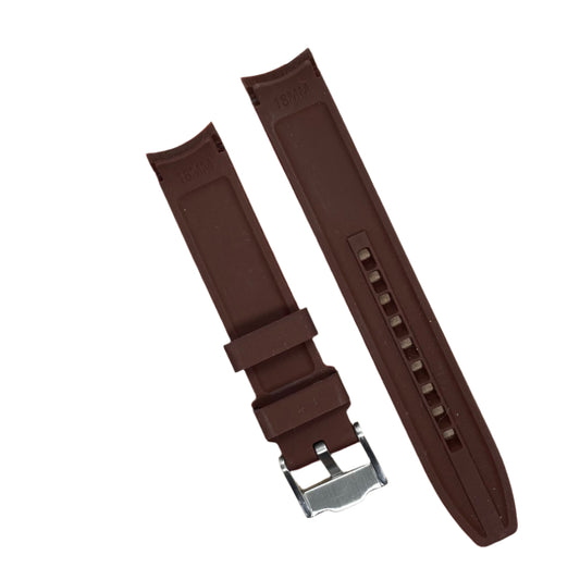 18mm Curved End Silicone Watch Strap – Sporty Comfort and Perfect Fit - Suparv