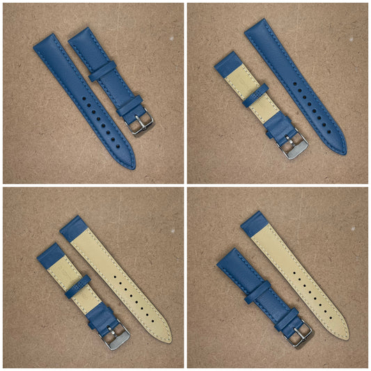 18mm Leather Watch Strap – Classic Plain Colors - Suparv