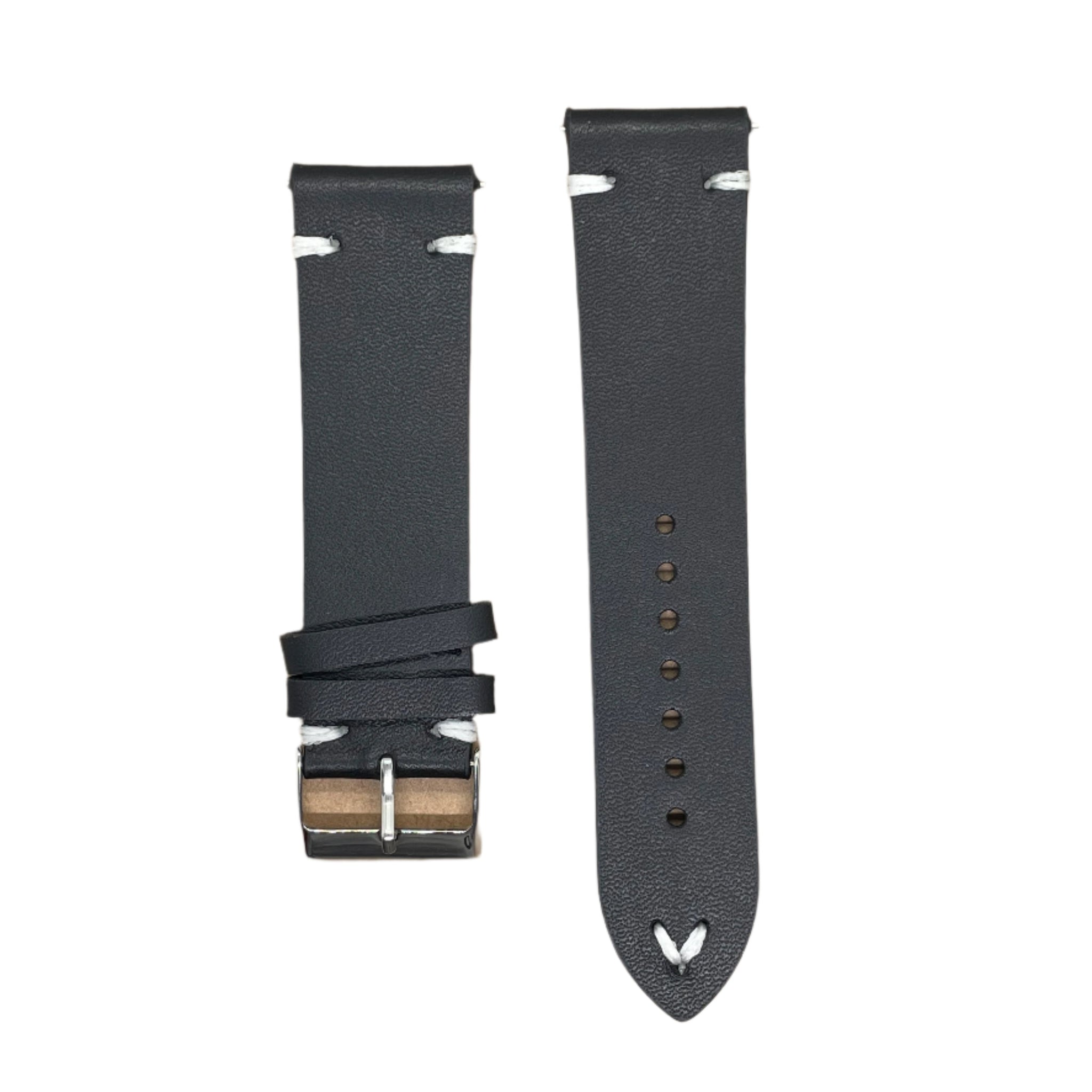 Full Grain Leather Watch Strap with Quick Release – 18mm / 20mm / 22mm / 24mm - Suparv
