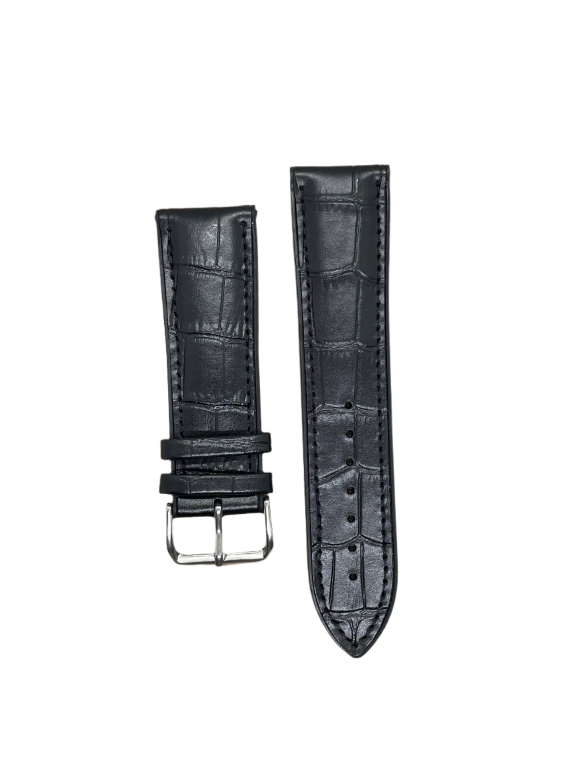 Hybrid Leather & Rubber Watch Strap – 20mm / 22mm / 24mm | Suparv Straps - Suparv