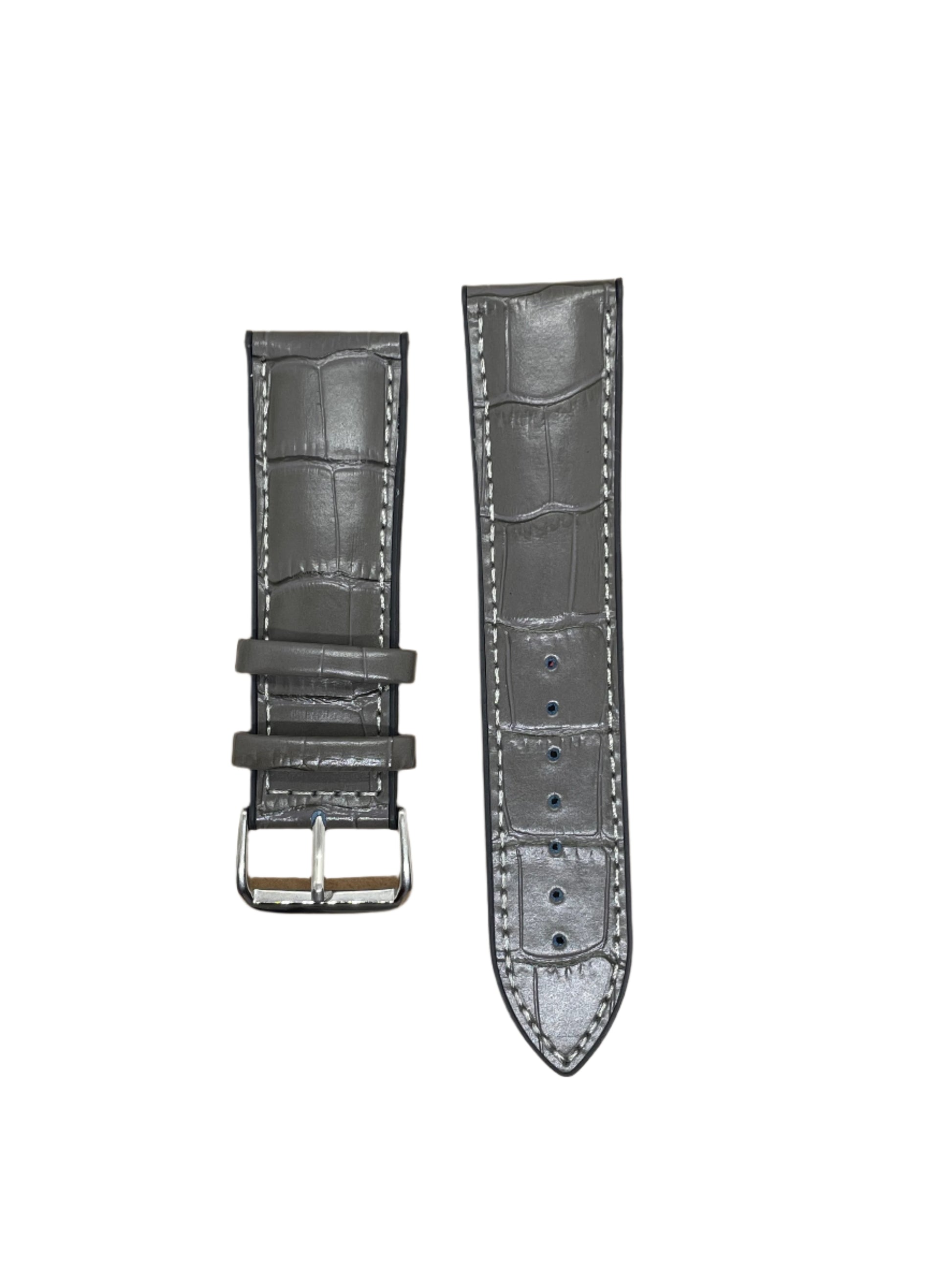 Hybrid Leather & Rubber Watch Strap – 20mm / 22mm / 24mm | Suparv Straps - Suparv
