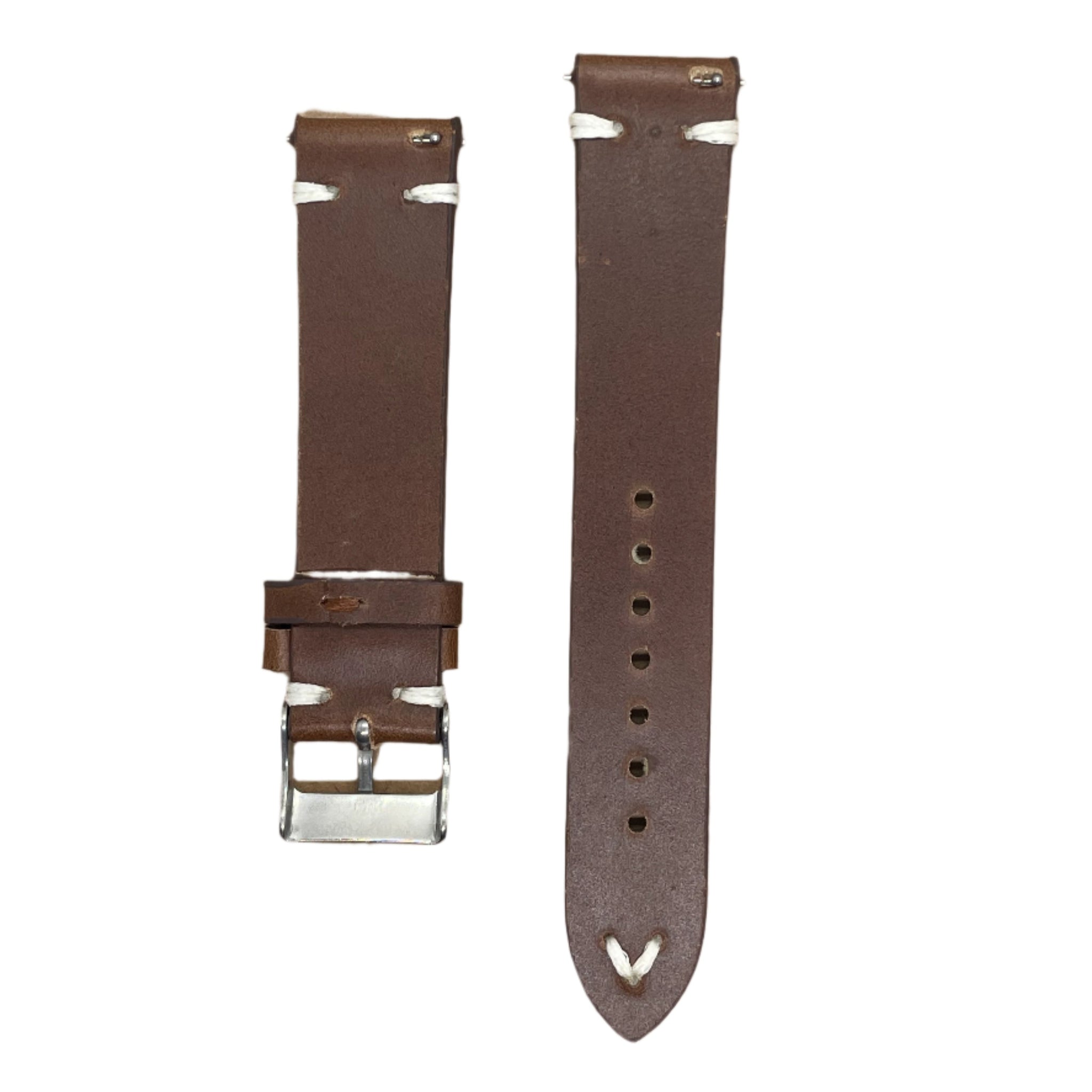 Full Grain Leather Watch Strap with Quick Release – 18mm / 20mm / 22mm / 24mm - Suparv