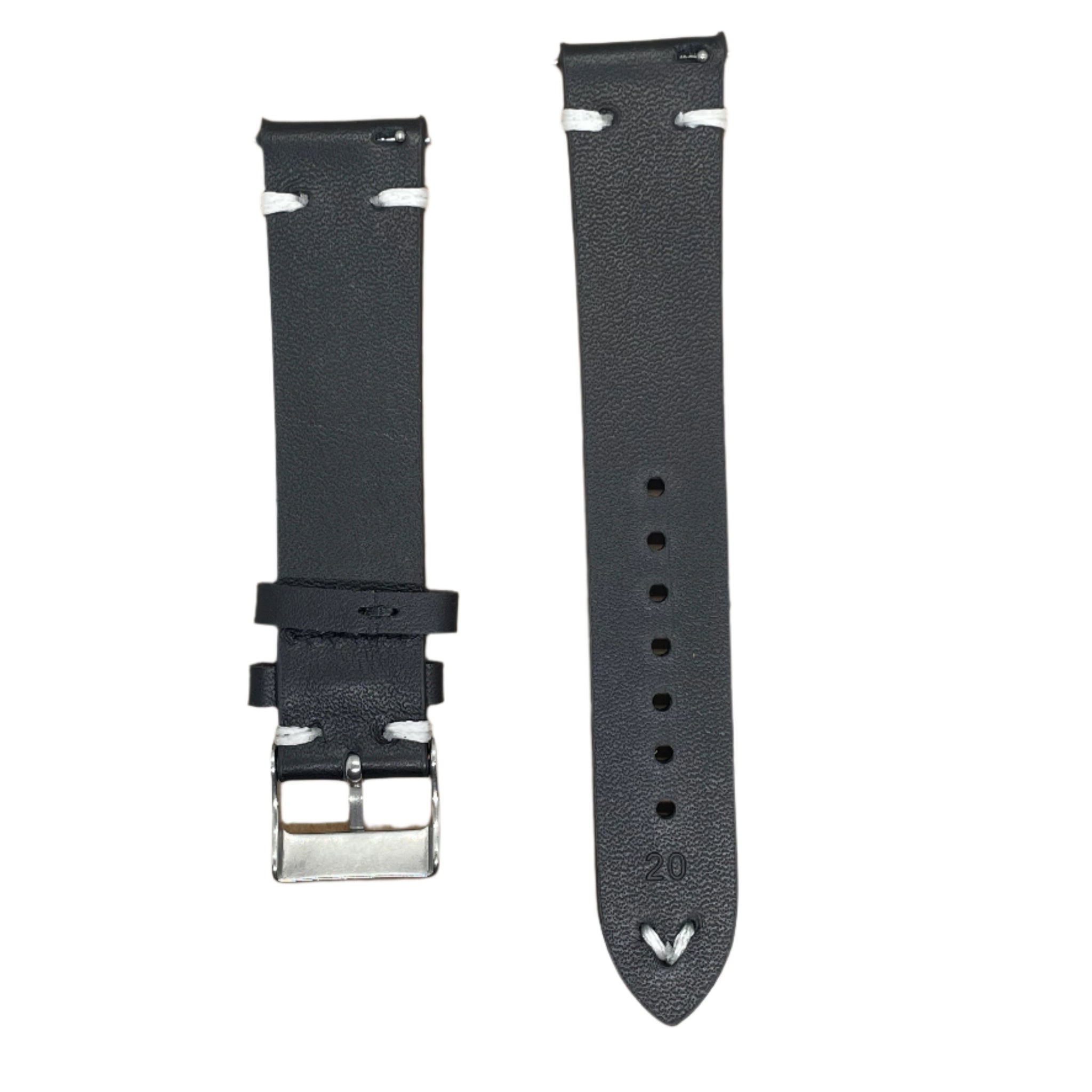 Full Grain Leather Watch Strap with Quick Release – 18mm / 20mm / 22mm / 24mm - Suparv