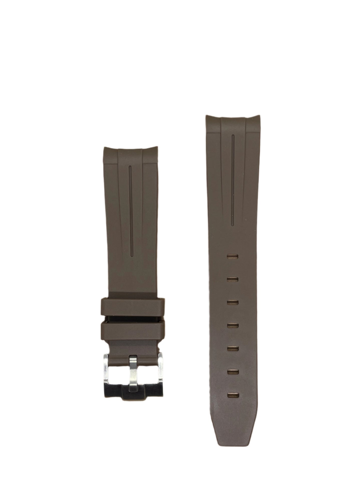 Premium Silicone Curved End Watch Strap – Seamless Fit & Comfort - Suparv