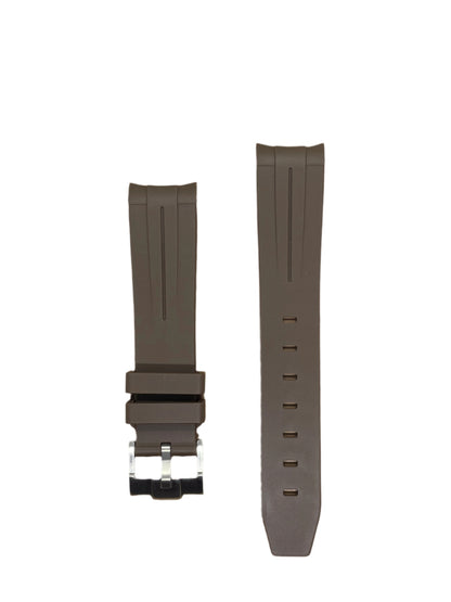 Premium Silicone Curved End Watch Strap – Seamless Fit & Comfort - Suparv