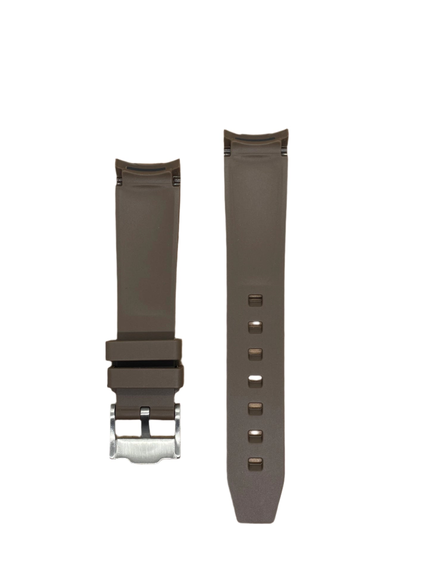 Premium Silicone Curved End Watch Strap – Seamless Fit & Comfort - Suparv
