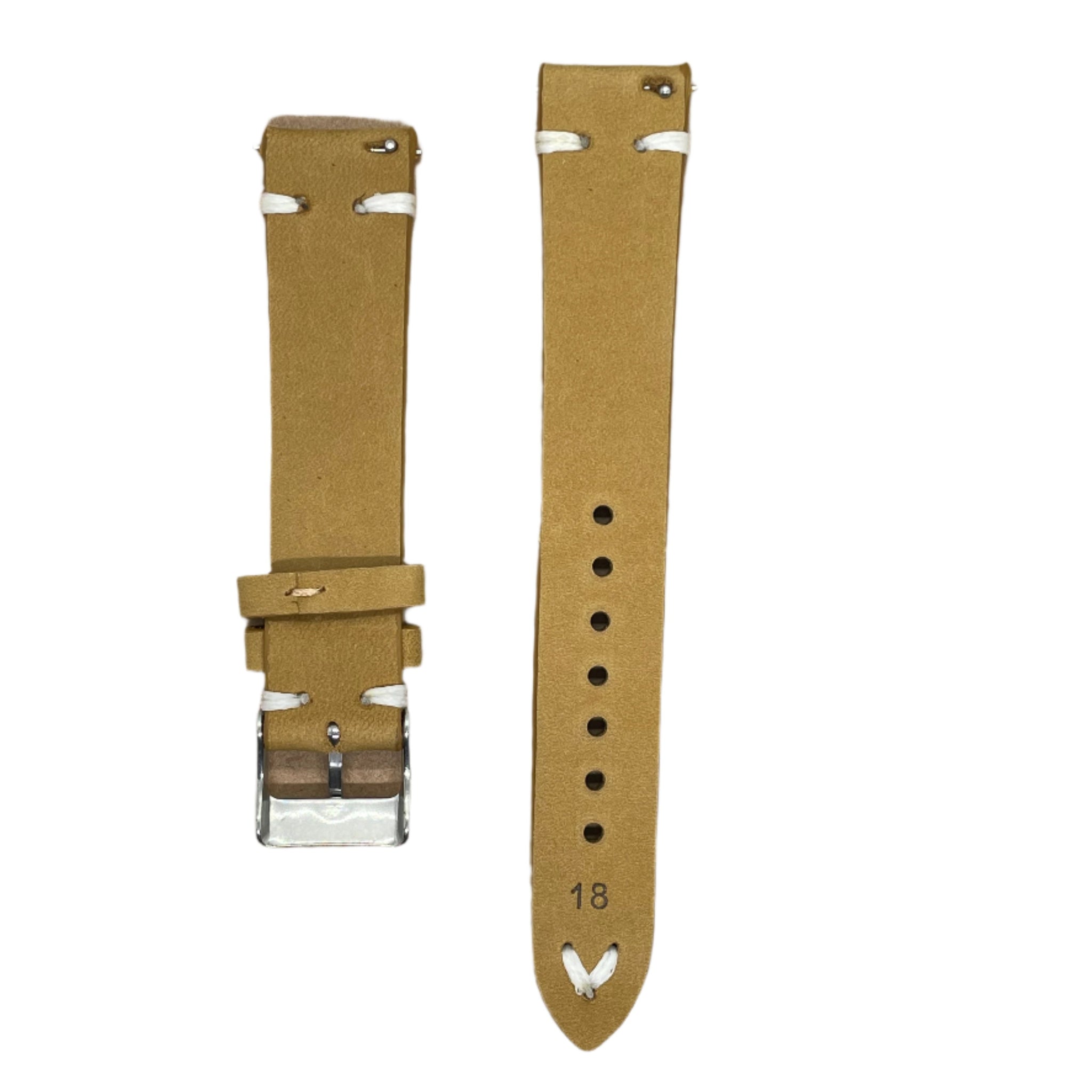 Full Grain Leather Watch Strap with Quick Release – 18mm / 20mm / 22mm / 24mm - Suparv