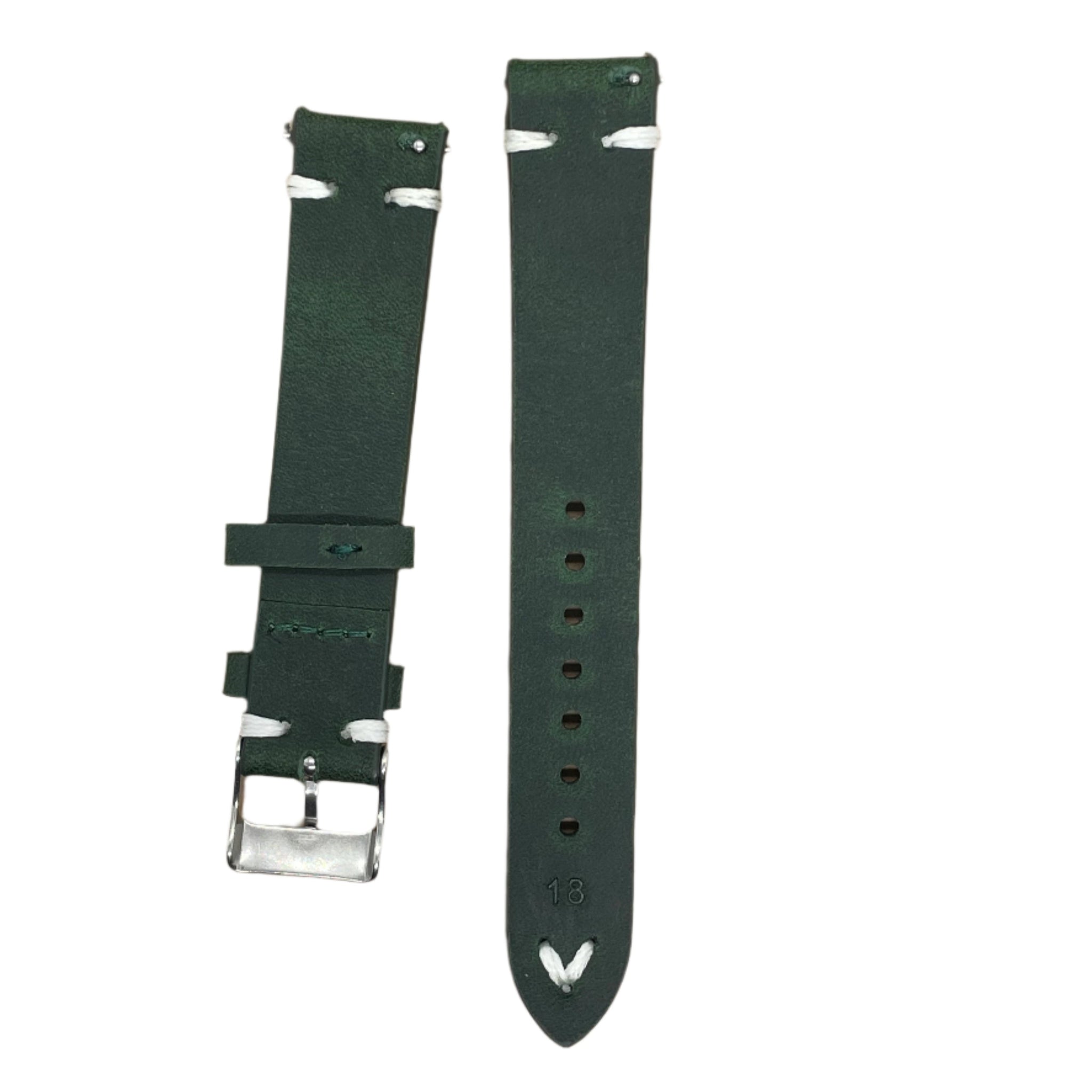 Full Grain Leather Watch Strap with Quick Release – 18mm / 20mm / 22mm / 24mm - Suparv