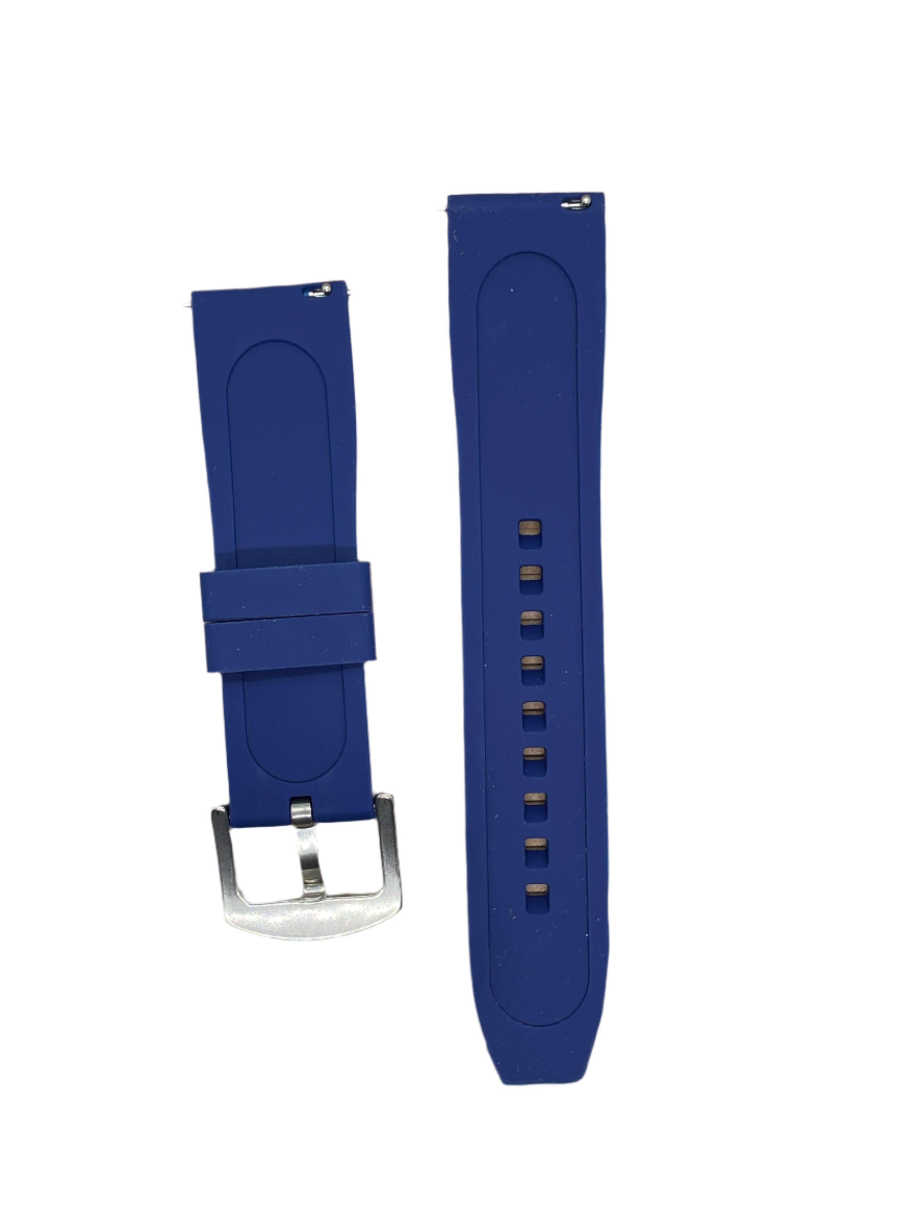 22mm Silicone Angled Strap with Quick Release Pins - Suparv