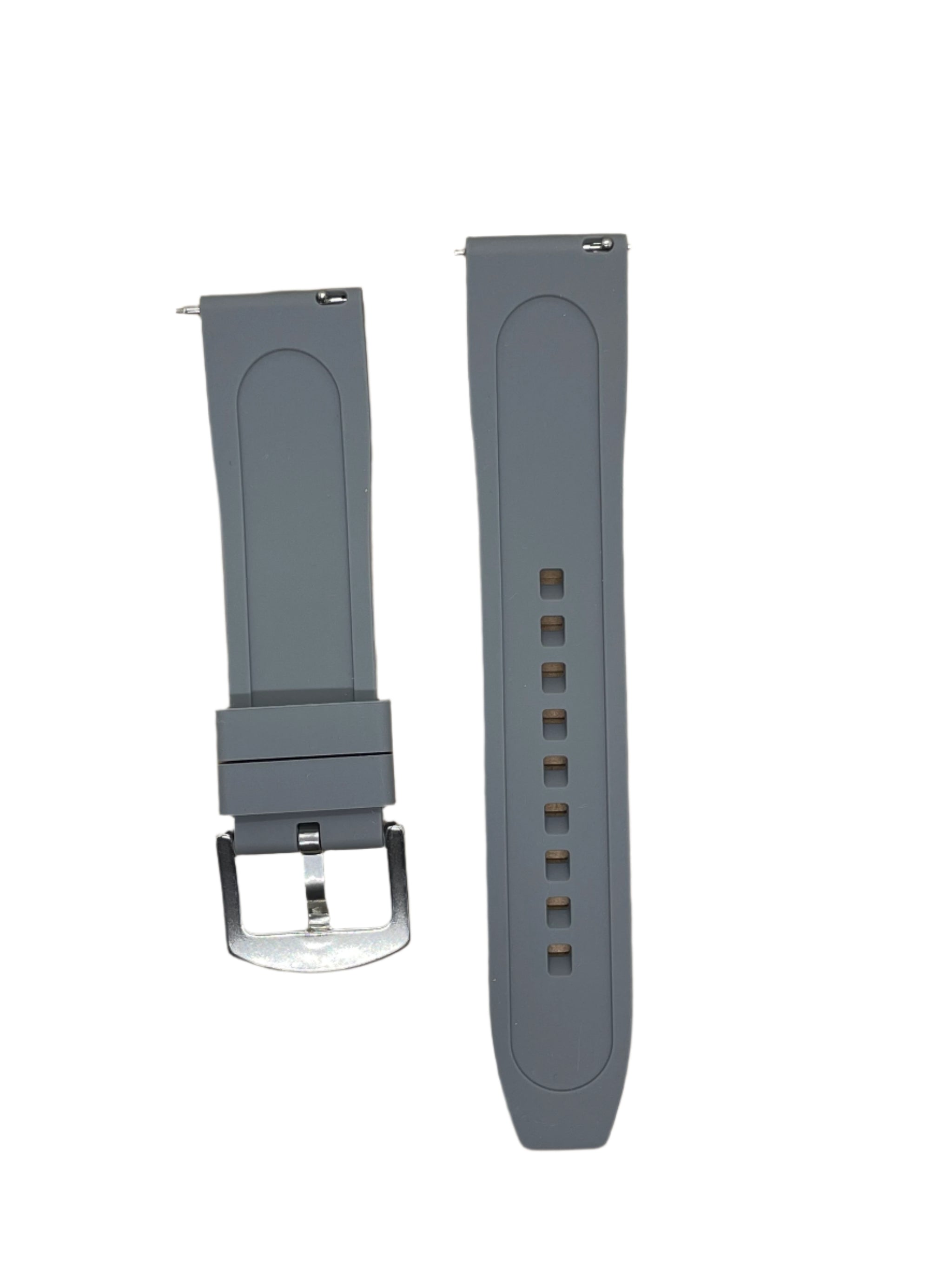22mm Silicone Angled Strap with Quick Release Pins - Suparv