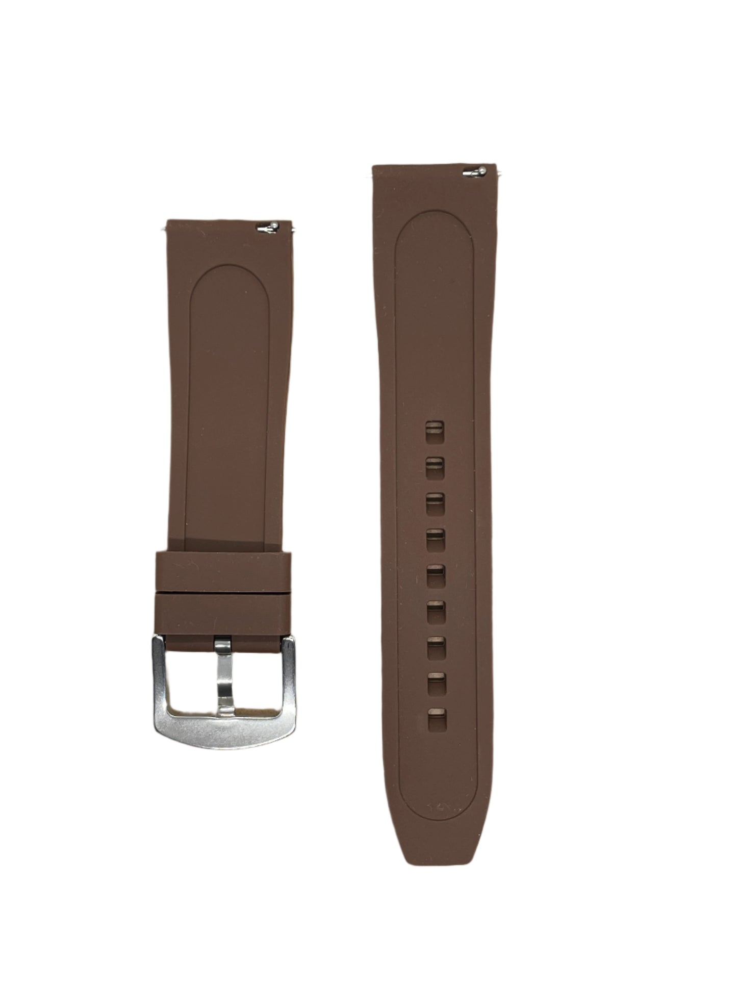 22mm Silicone Angled Strap with Quick Release Pins - Suparv