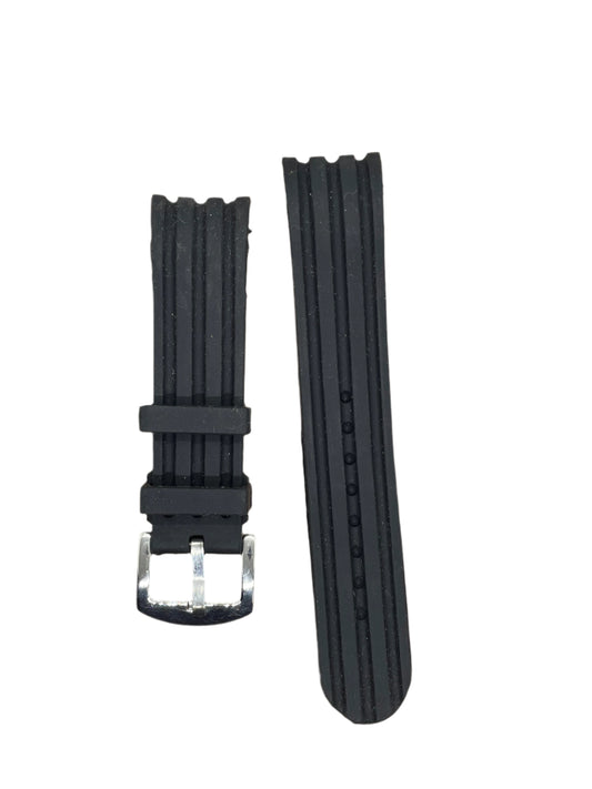 22mm Affordable Silicone Curved End Strap – Comfortable & Durable - Suparv