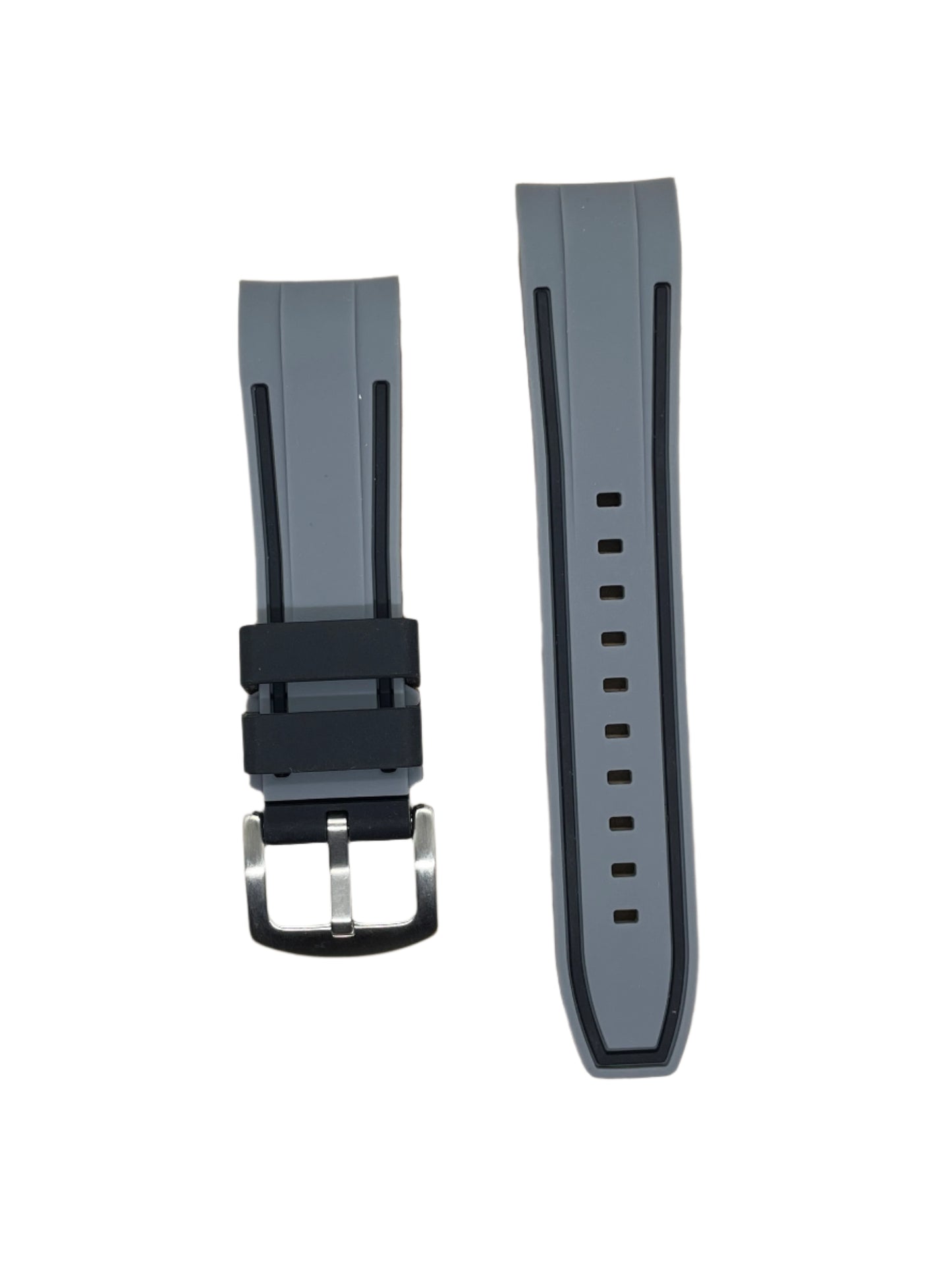 22mm Curved End Premium Silicone Strap - Suparv