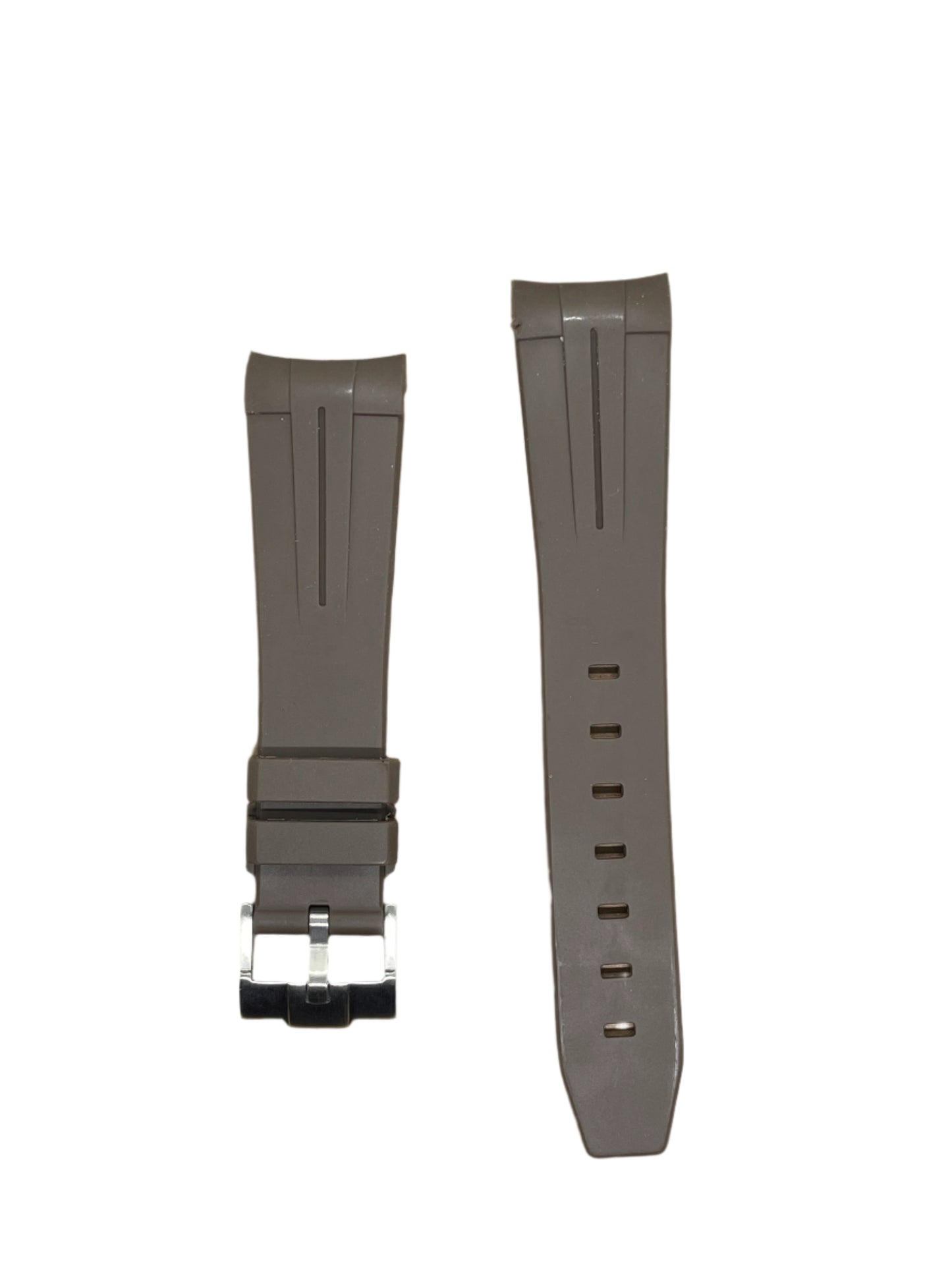 Premium Silicone Curved End Watch Strap – Seamless Fit & Comfort - Suparv