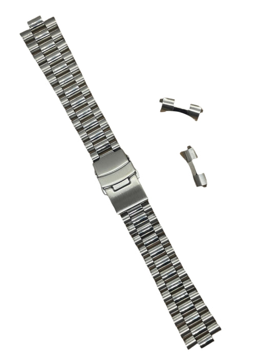 20mm Solid Links Curved End Presidential & Jubilee Bracelet - Suparv