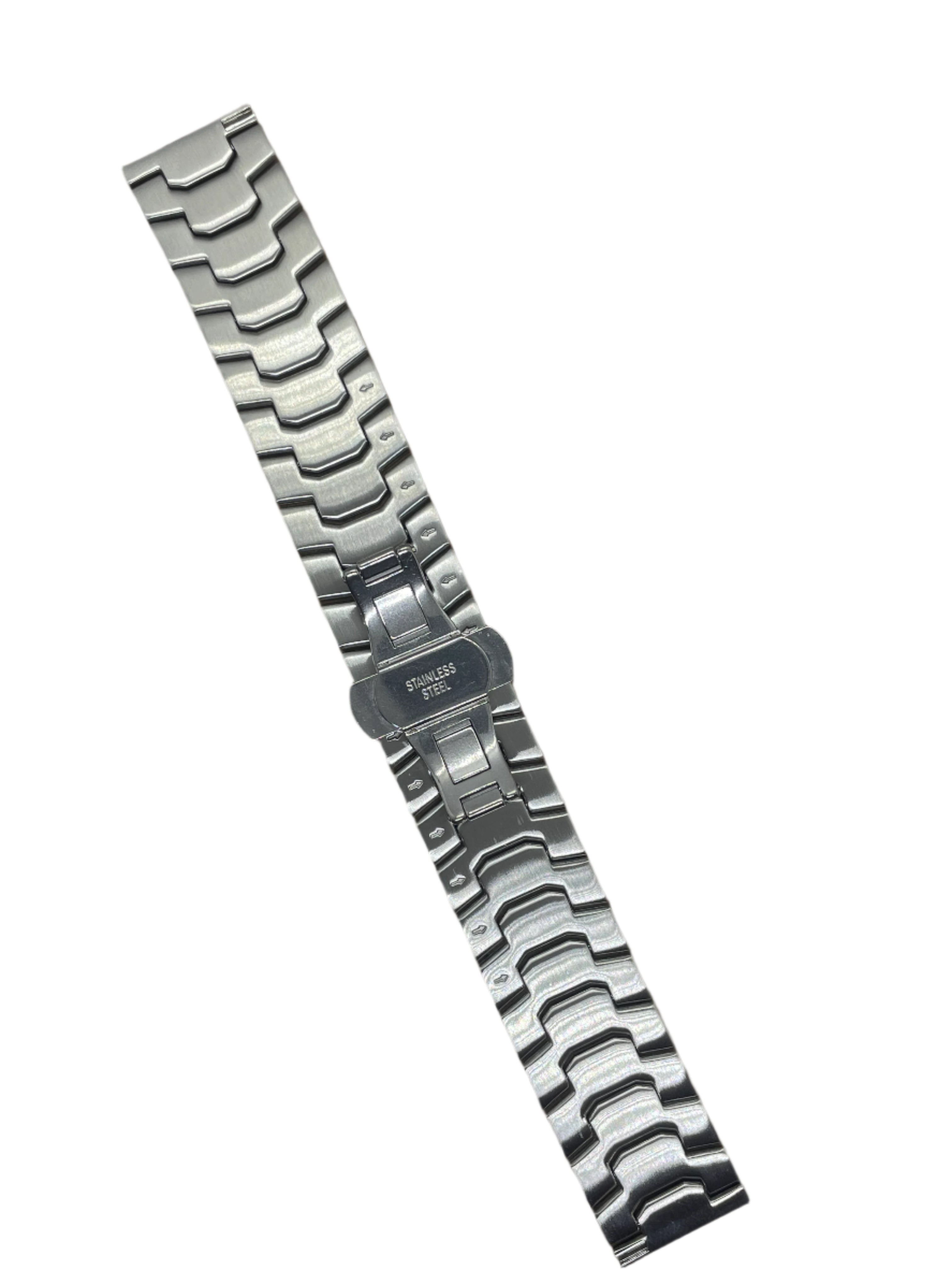 22mm Cofflin-Style Solid Links Stainless Steel Bracelet - Suparv