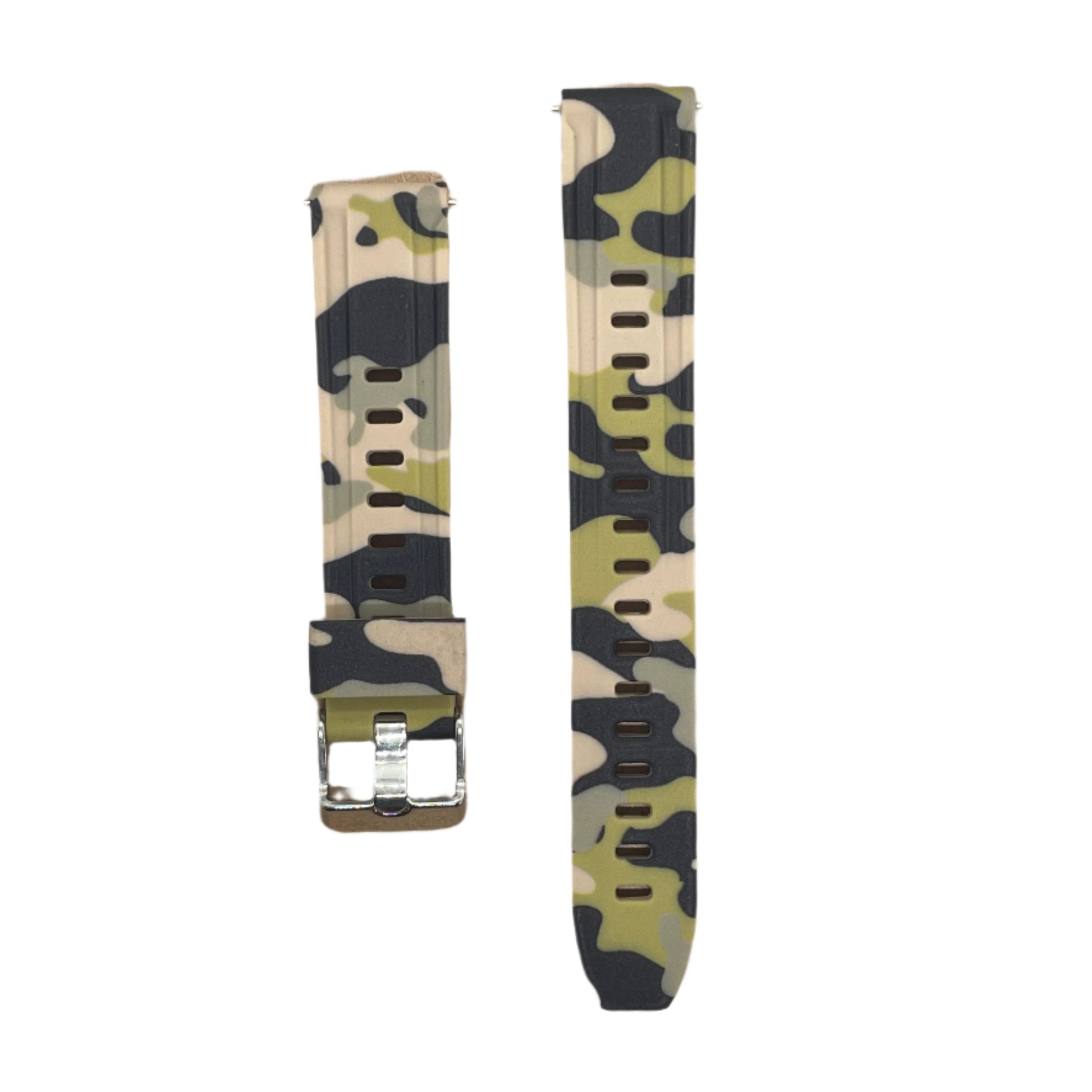 Camouflage Rubber Strap with Quick Release – 18mm / 20mm - Suparv