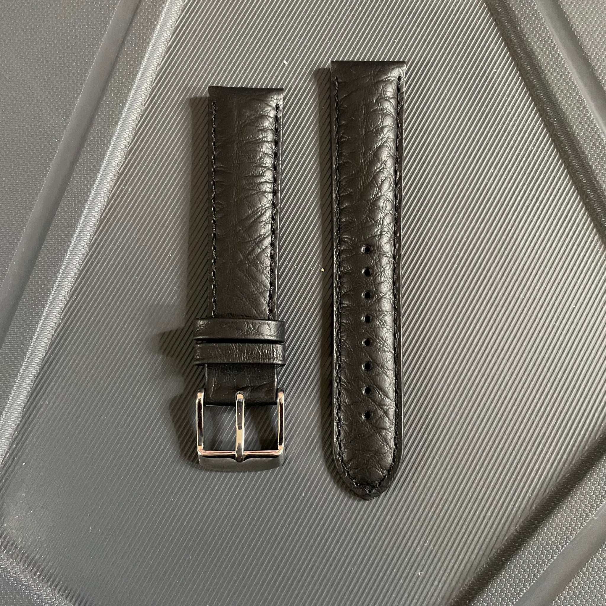 20mm Premium Leather Watch Strap with Stitching