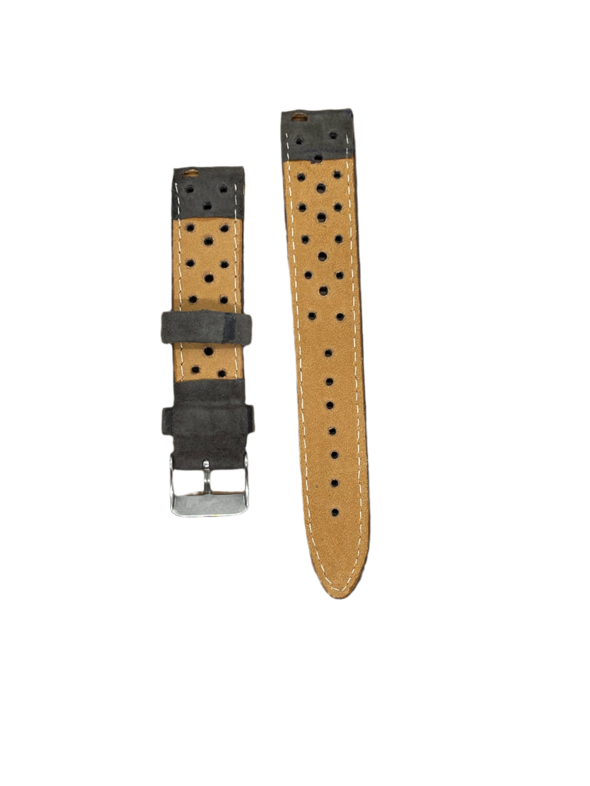 18mm Affordable Suede Rally Strap – Classic Motorsport-Inspired Style - Suparv