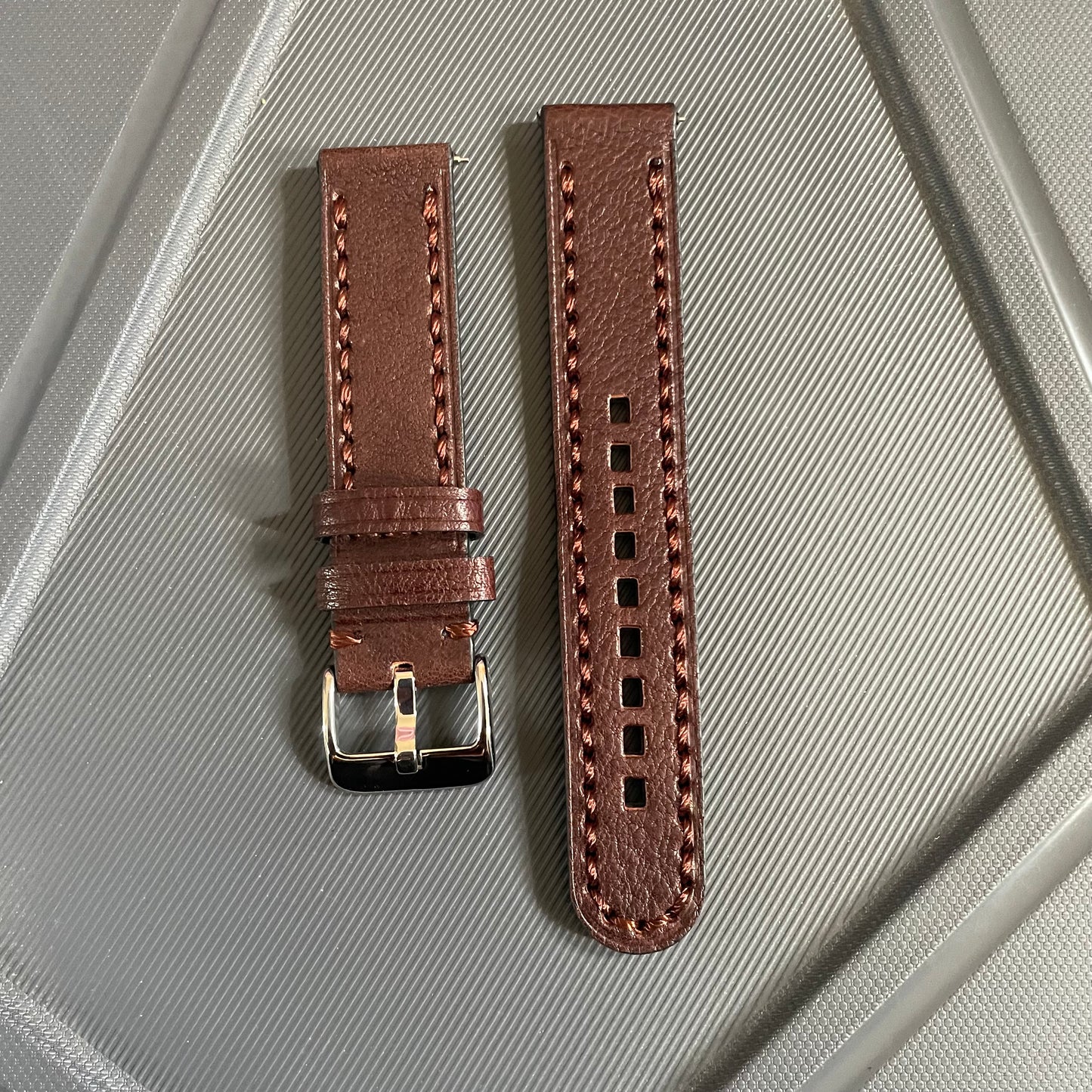 20 mm Italian Premium Leather Watch Strap with Quick Release – Classic & Elegant Design