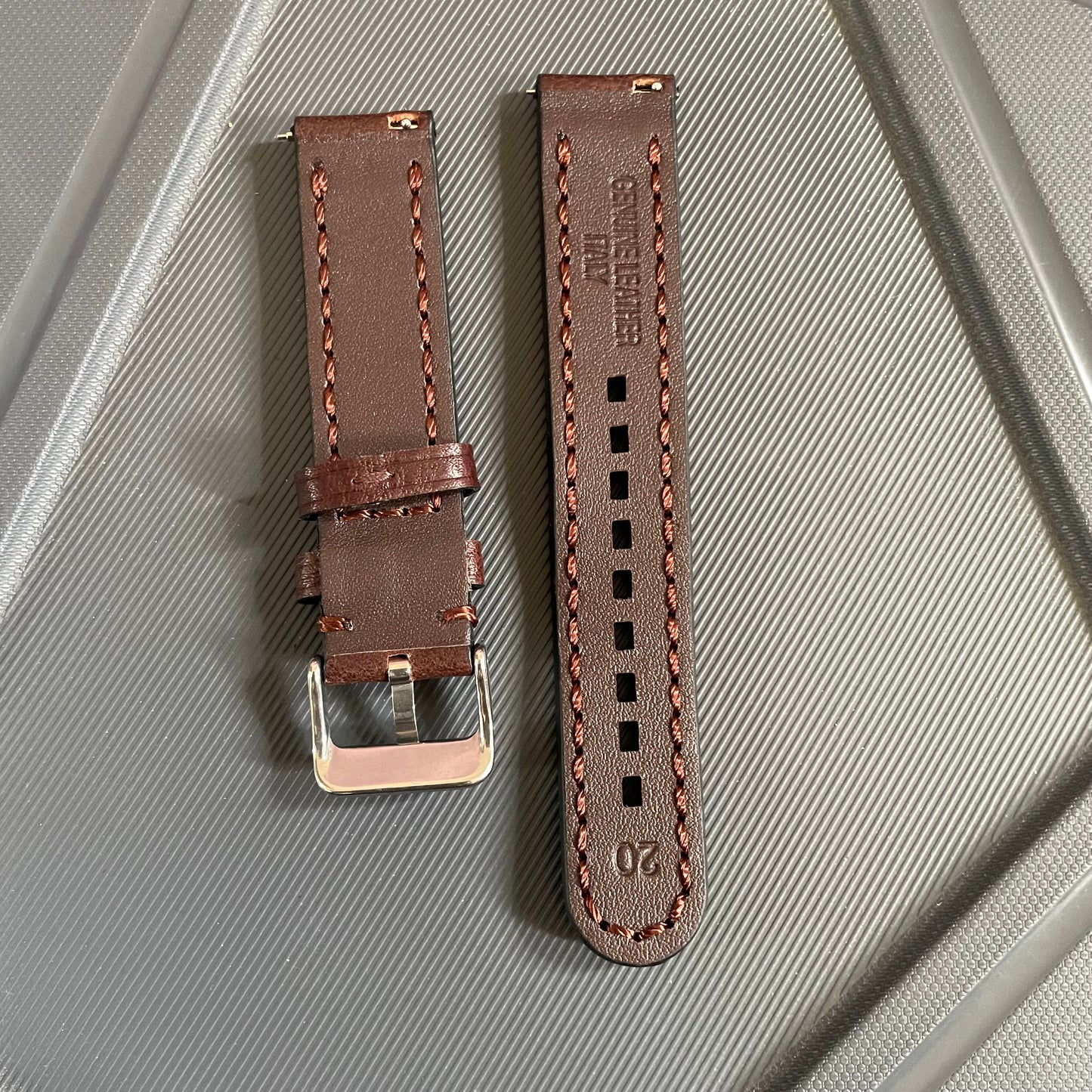 20 mm Italian Premium Leather Watch Strap with Quick Release – Classic & Elegant Design